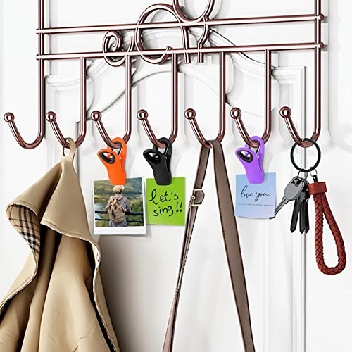12 Pack Food Chip Snack Bag Sealing Clips, Color Refrigerator Magnet Clips