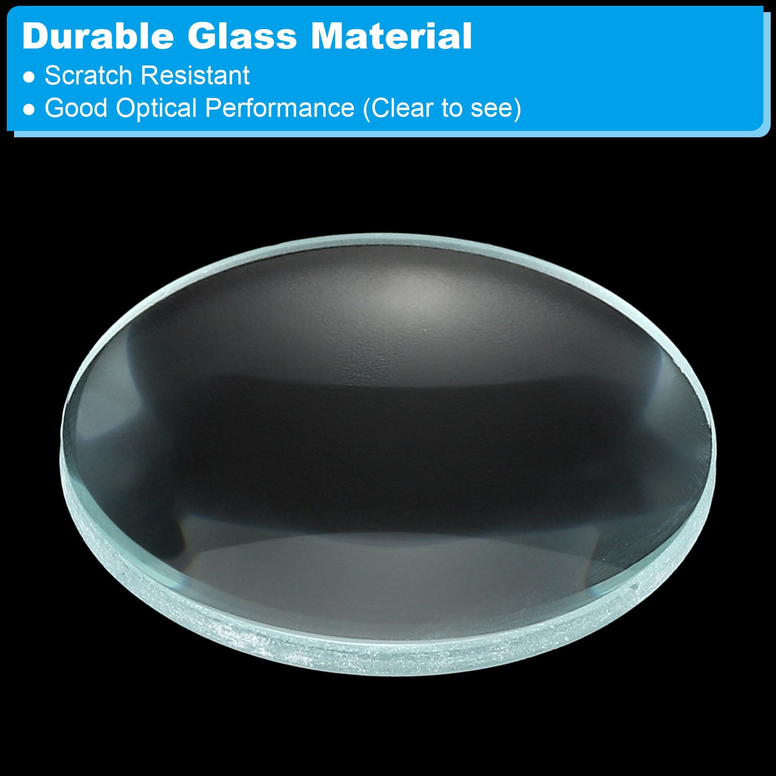 2″ (50mm) Focal Length Double Convex Lens, 30mm Diameter 5mm Height 3pcs