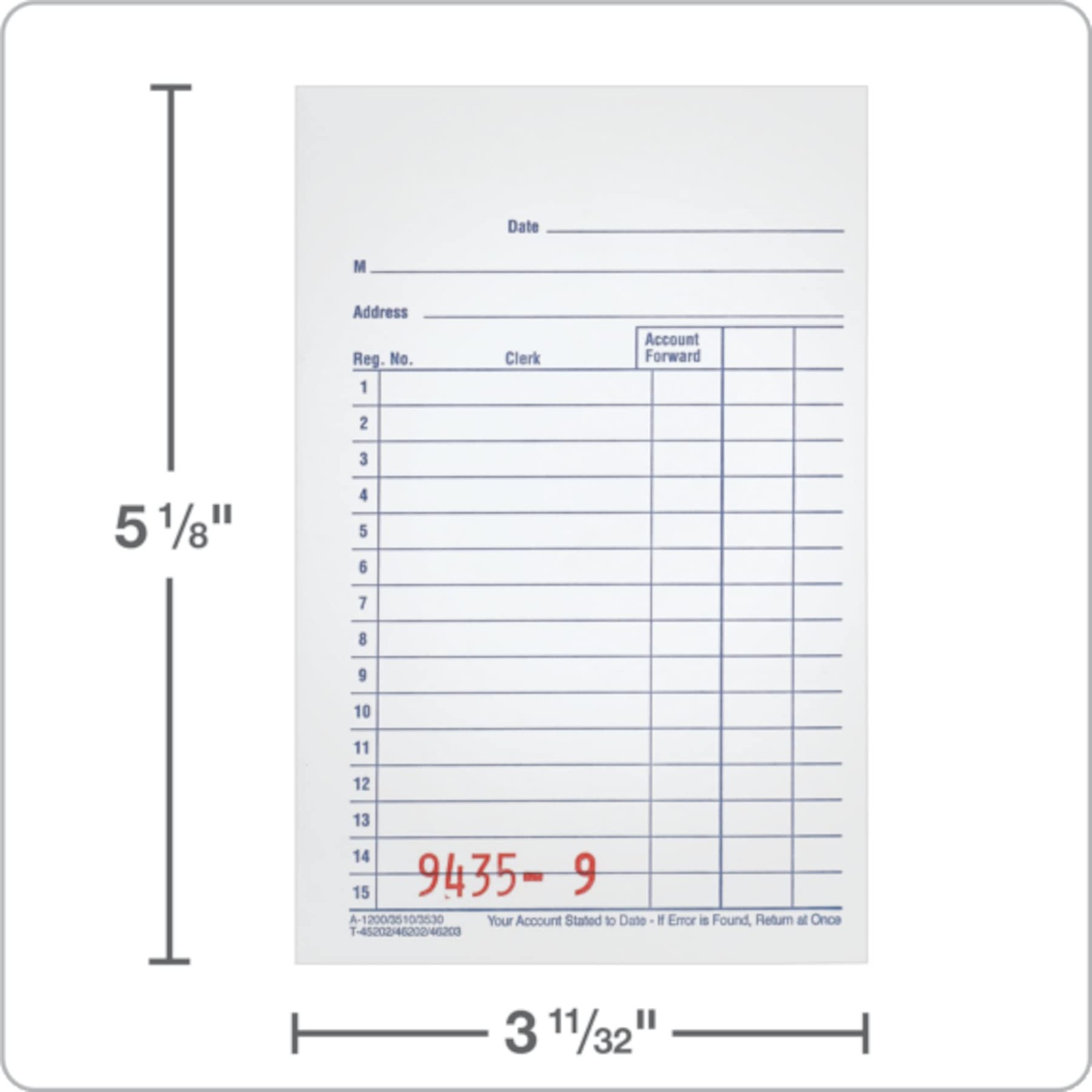 adams General Purpose Sales Book 2-Part Carbonless White/Canary 10 Pack