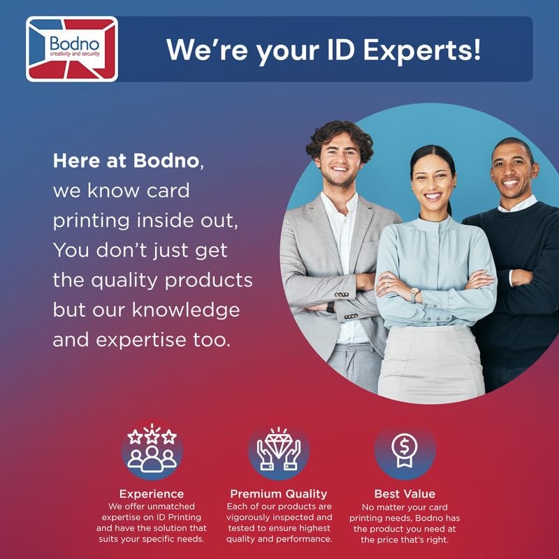 Bodno Seaory S26 Single Sided ID Card Printer & Complete Supplies Package ID