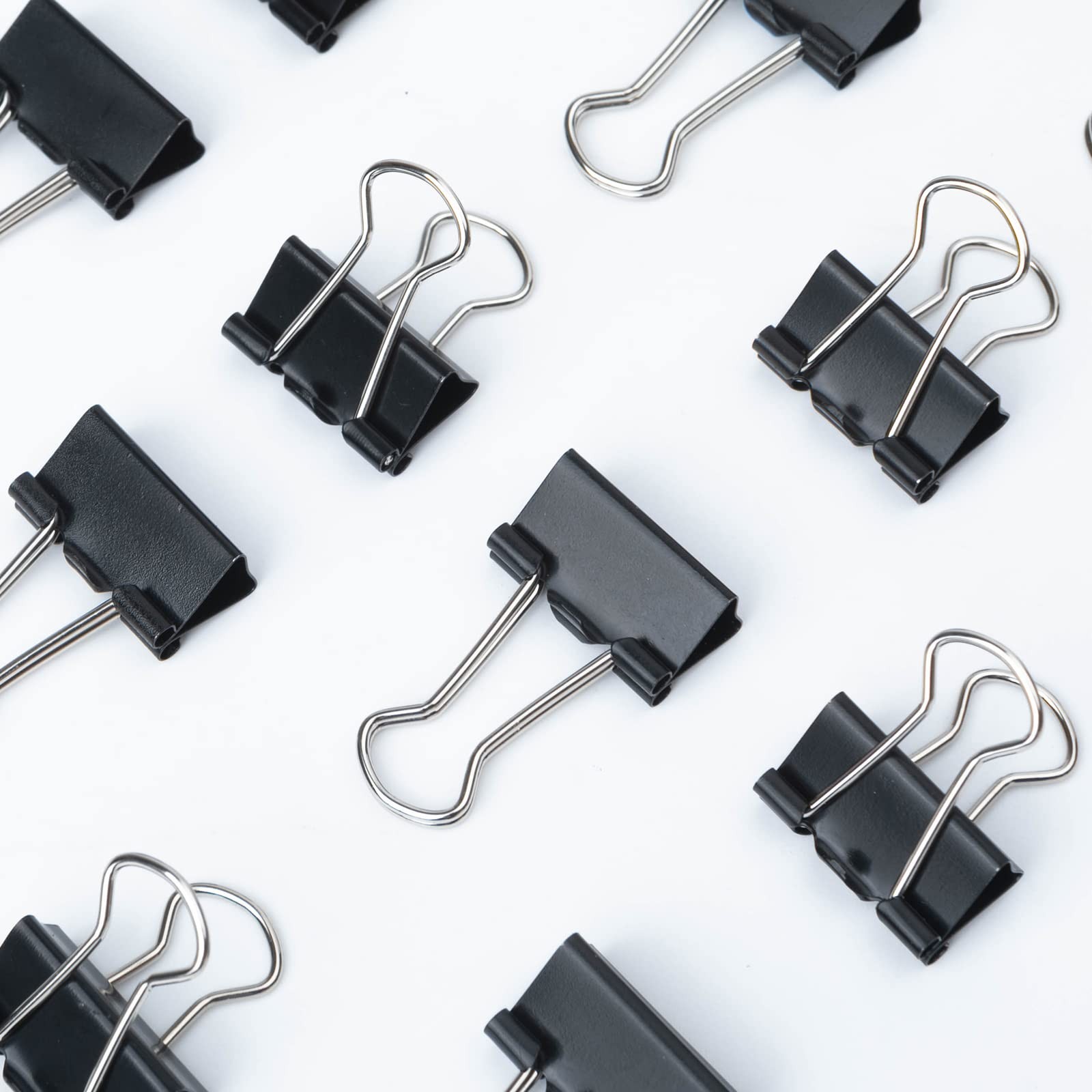 50 Pack (19Mm) Mini Binder Clips 3/4-Inch Small Black Paper Clamps