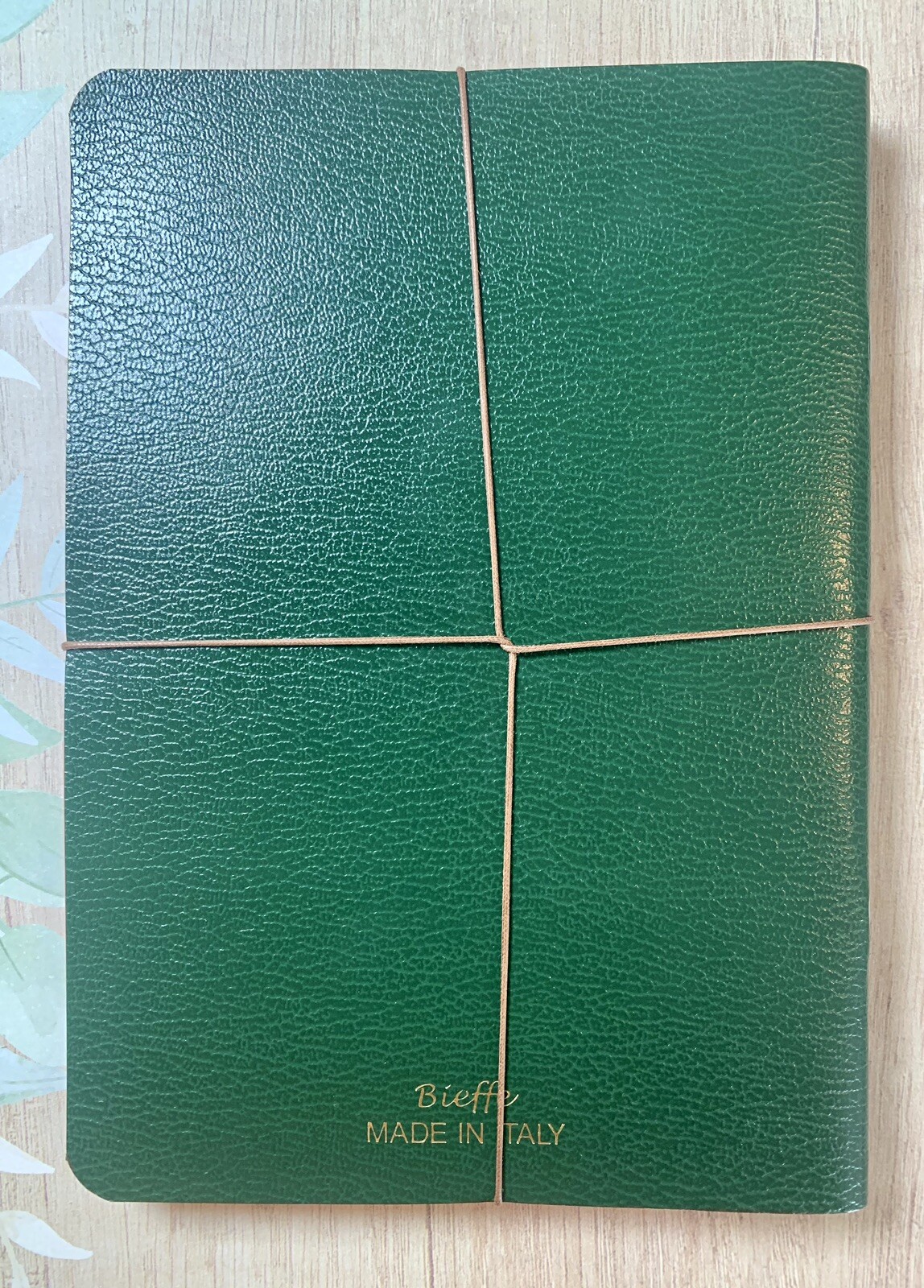 Bieffe Handmade Journal Notebook Made in ITALY 3 Pk Green Leather Birthday Gift