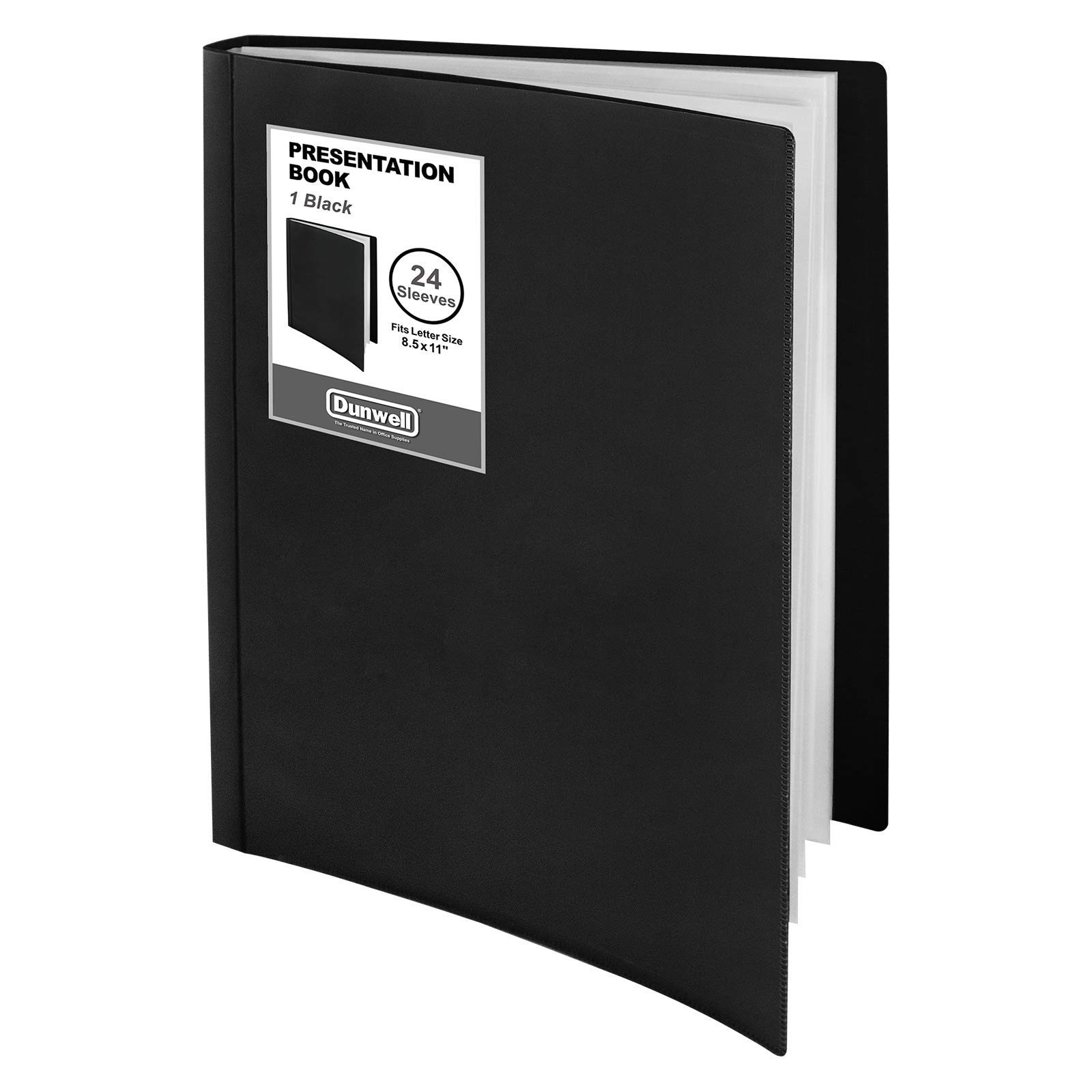 Dunwell Presentation Binder 24-Pocket, Displays 48 Pages, 8.5×11 Portfolio Bi…