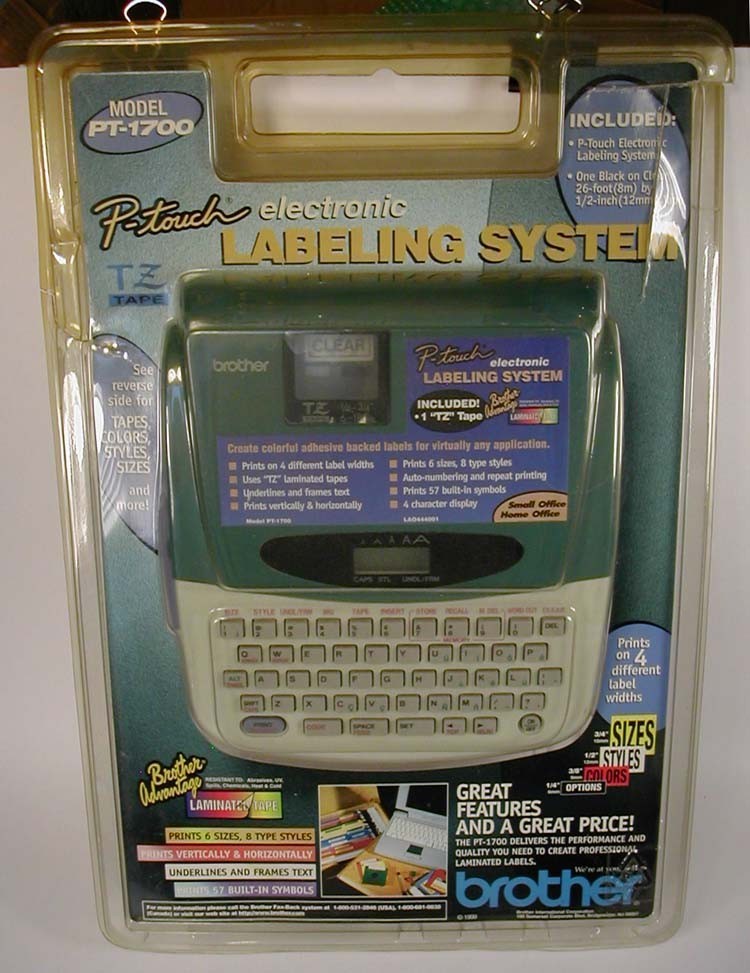 Vintage 1999 Brother Model P-Touch PT-1700 Electronic Labeling System