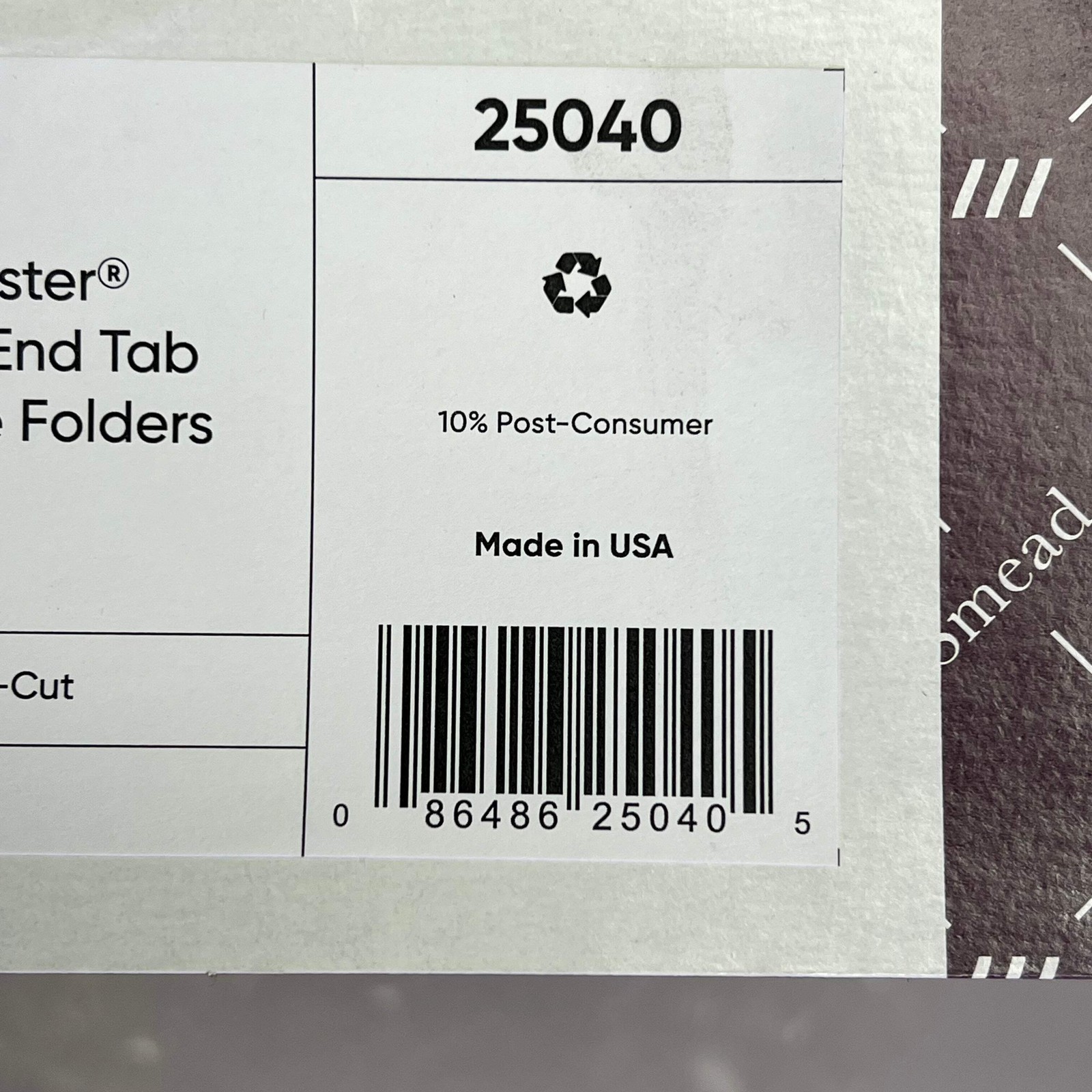 SMEAD (50 PACK) End-Tab Folders W/ Fasteners Straight Cut 2-Ply Blue 25040