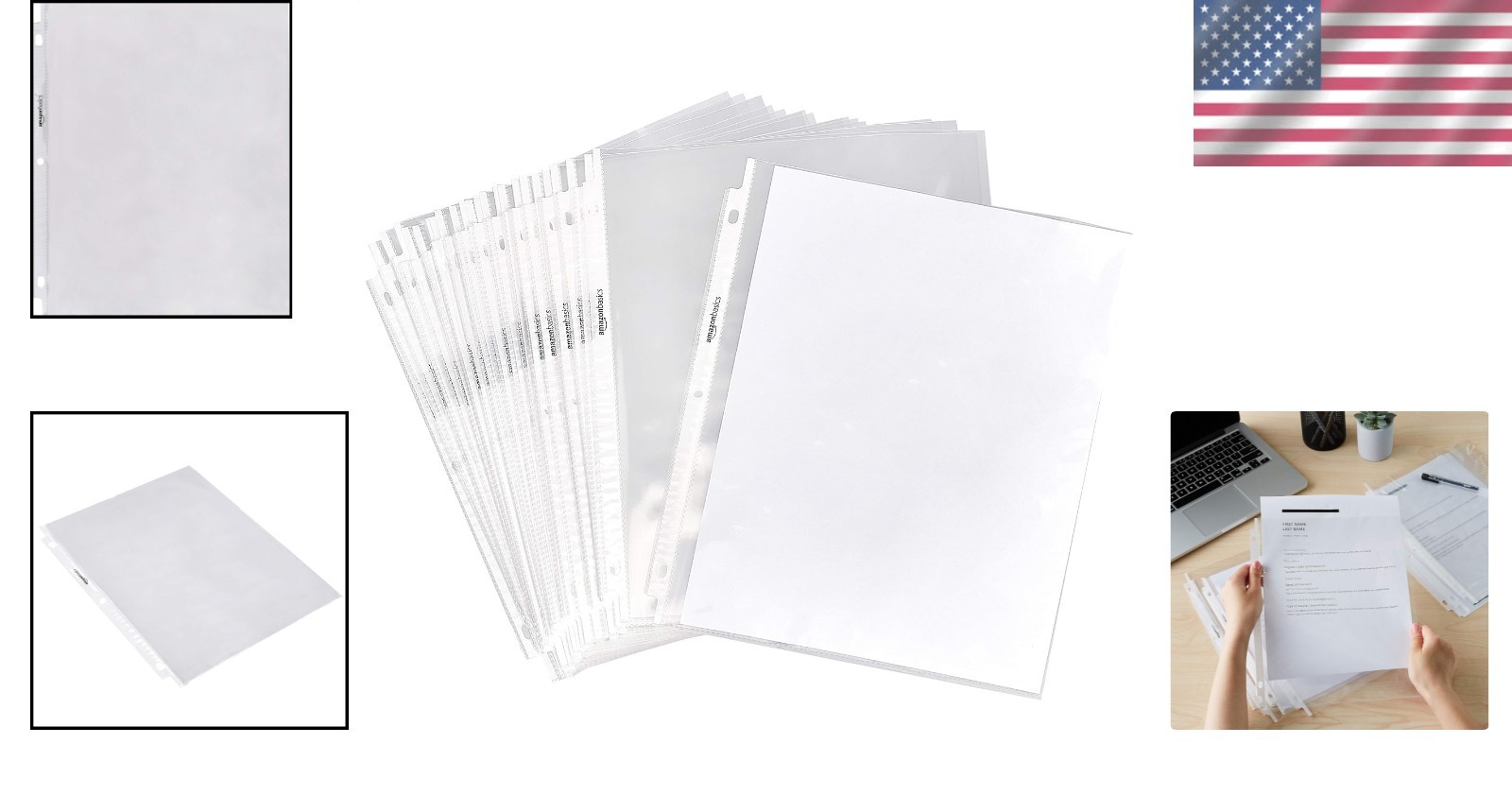Top-Loading Clear Sheet Protectors – Letter Size, 2000 Count for Business Use
