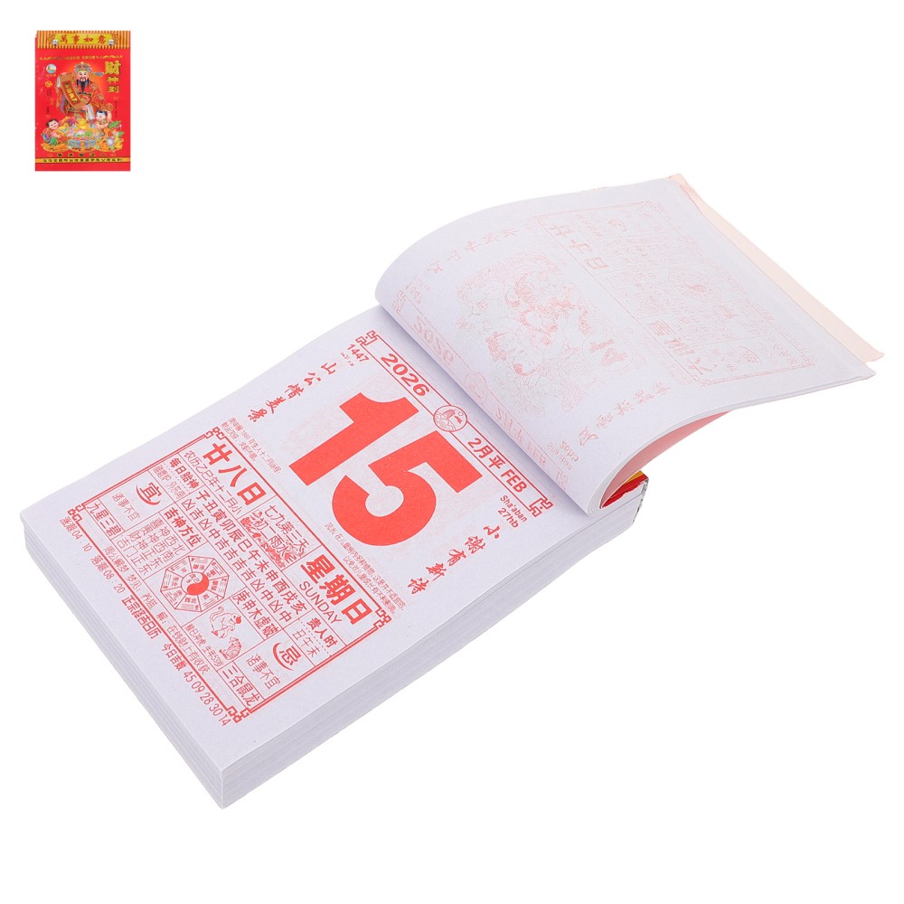 Tear off Lunar Calendar New Year Solar Traditional Hanging Mounted