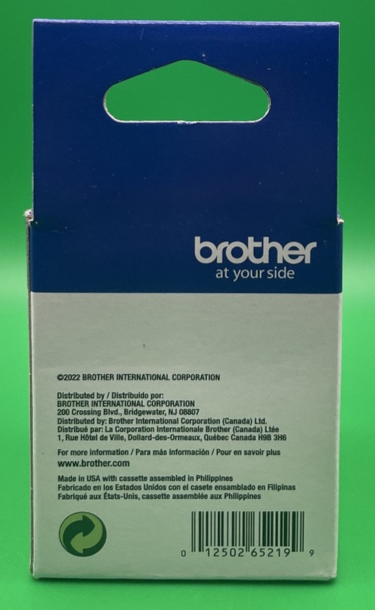 Brother CZ-1004 Roll Cassette 1” (25mm) x 16.4ft (5m) Label Roll, ZINK – NEW