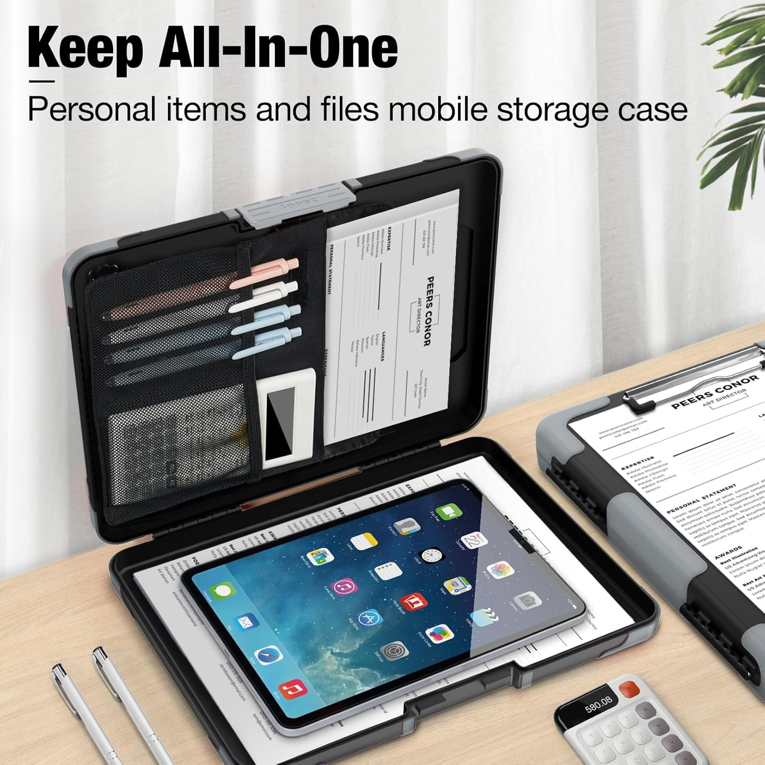 Toughest Clipboard with Storage, Internal Pen Pouch Included, Letter/ A4 Size, S