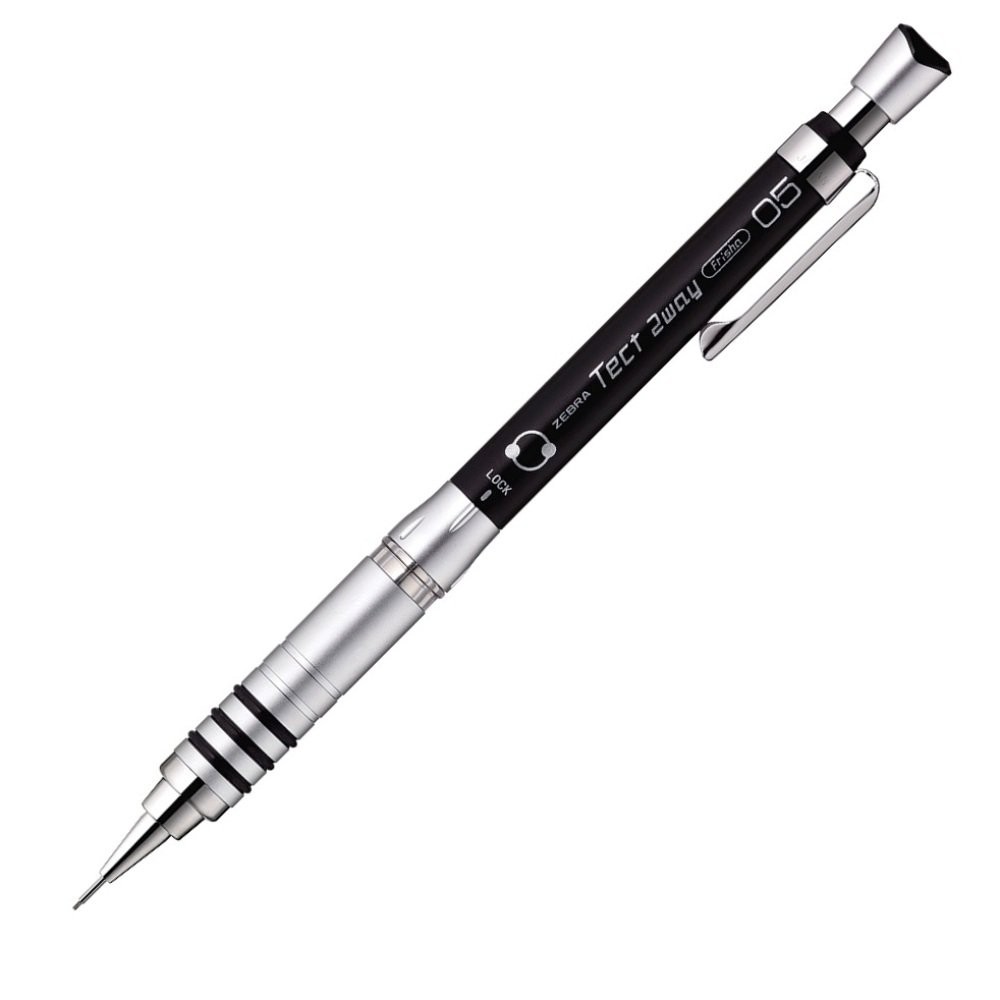 Zebra Mechanical pen Tect Two Way 0.5 Black 10 Pieces