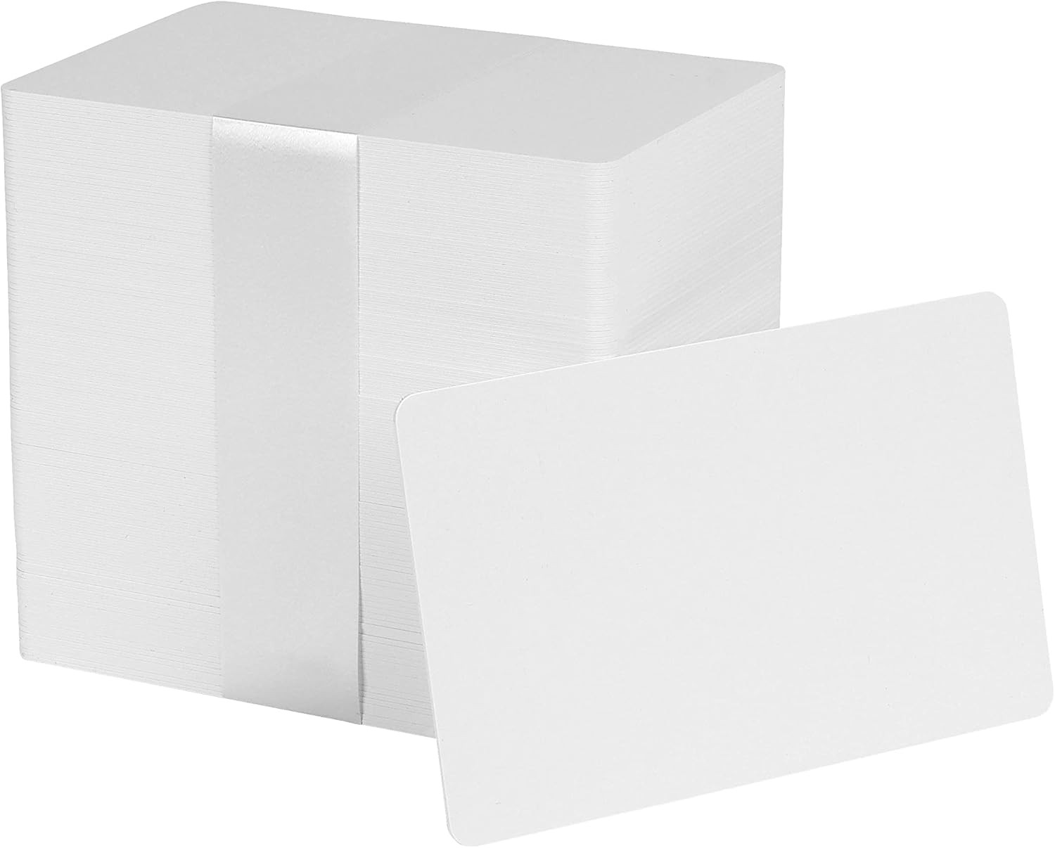 Pack of 100 White CR80 PVC Cards | 30 Mil by