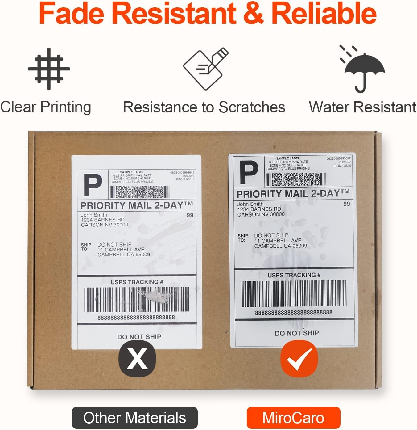 1000 labels 4×6 Fanfold Direct Thermal Shipping Labels Perforated Zebra & Rollo
