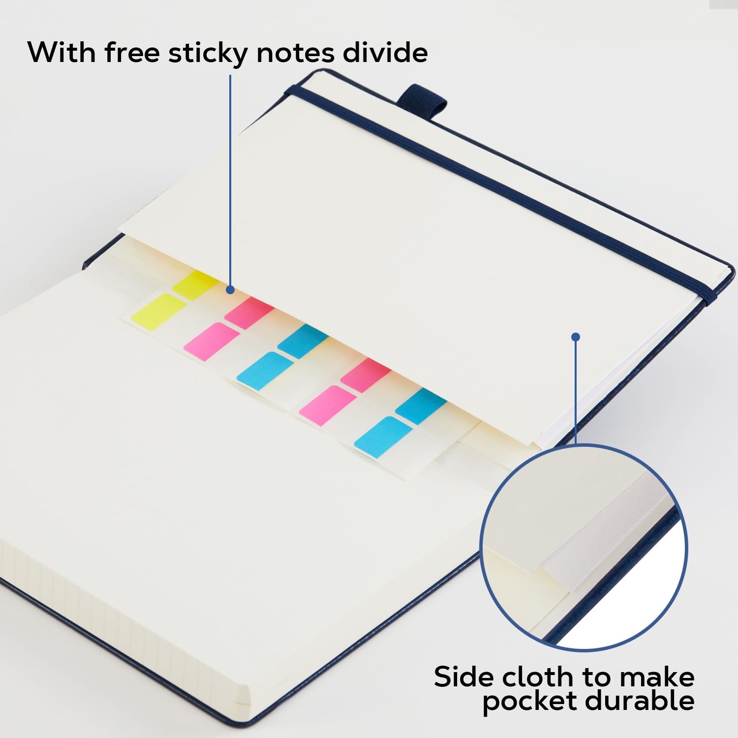 Hardcover Lined Notebook Journal for Writing, 320 Pages Leather Thick College…