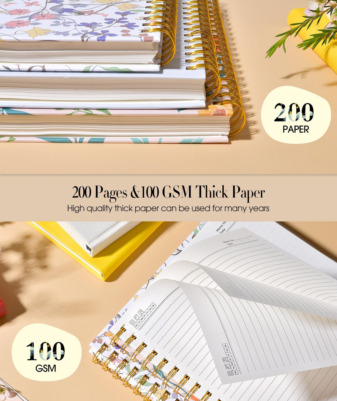 Aesthetic Spiral Notebook Journal for , 160 Pages Lined Notebooks 5.75” x 8.3…