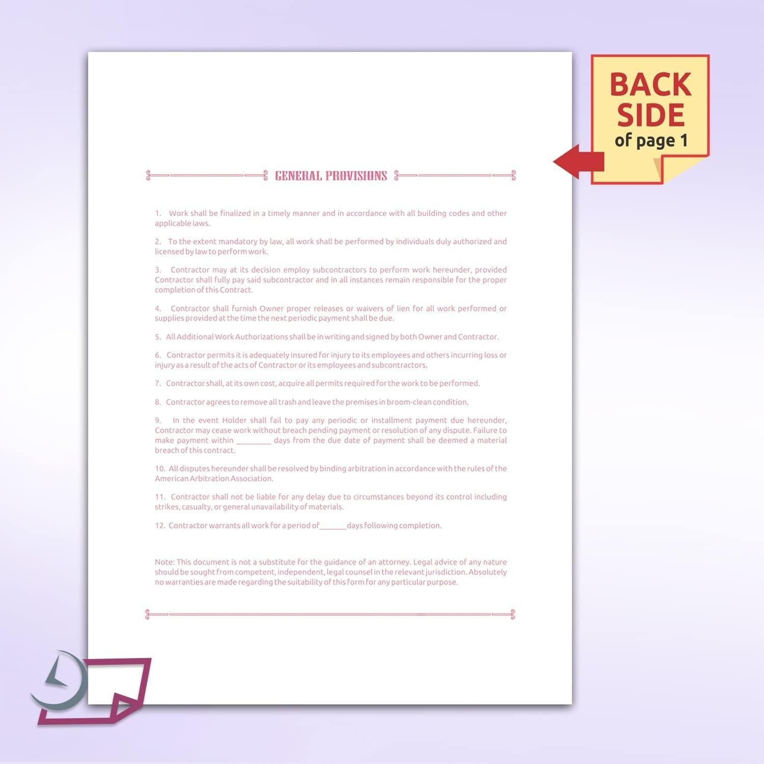 Letter Size General Proposal Forms, 3-Part NCR, White/Canary/Pink – 50 Sets