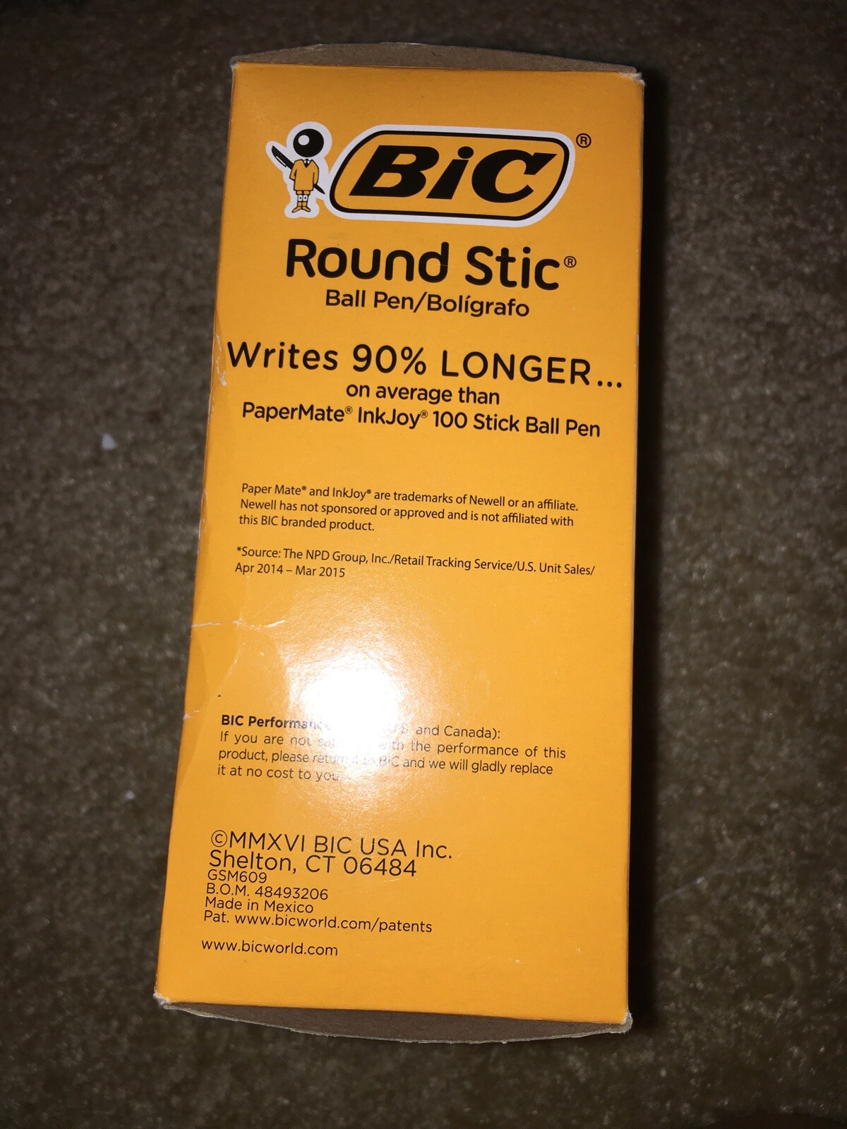 BIC BICGSM609BK Medium 1.0mm Round Stic Ballpoint Pens, Black – 60 Count