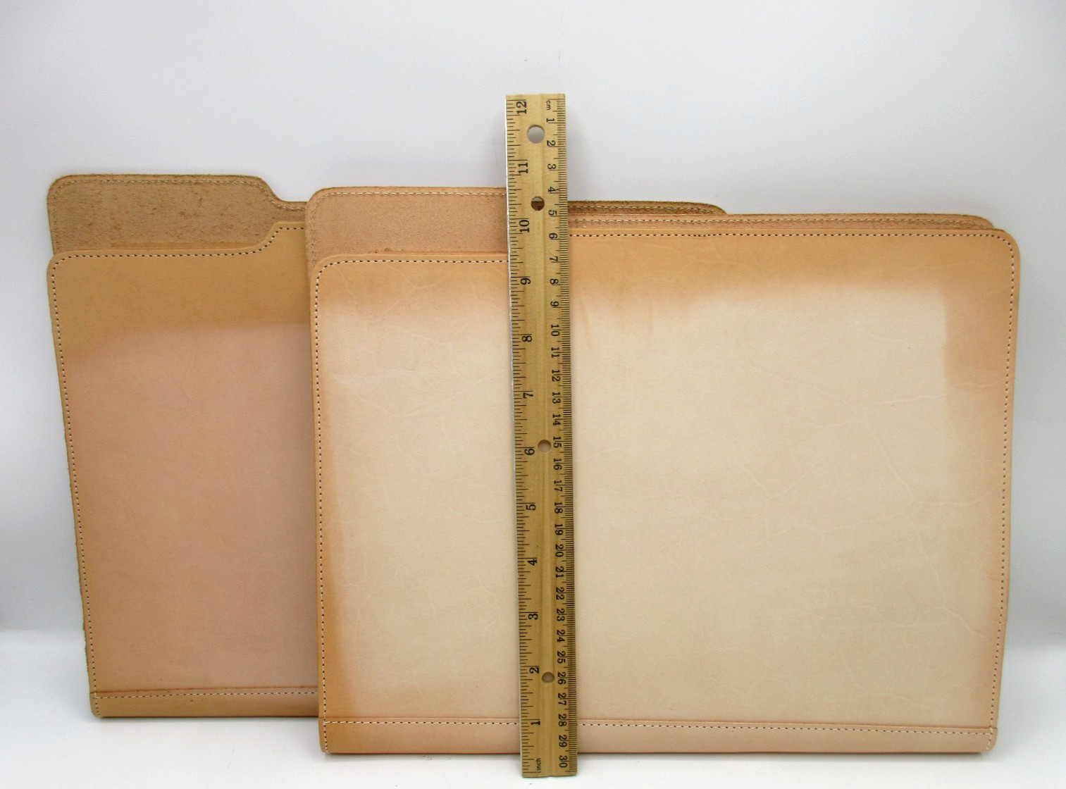 VACHETTA LEATHER Portfolio 9×12″ Natural Graphic Image Made in America