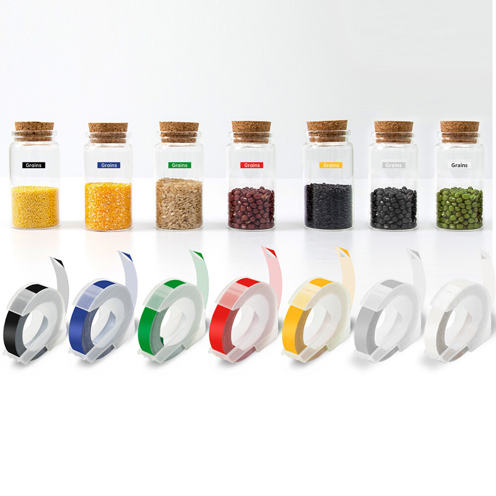 Replacement for Dymo Organizer Label Makers 3D Plastic LT Embossing Tapes 3/8″