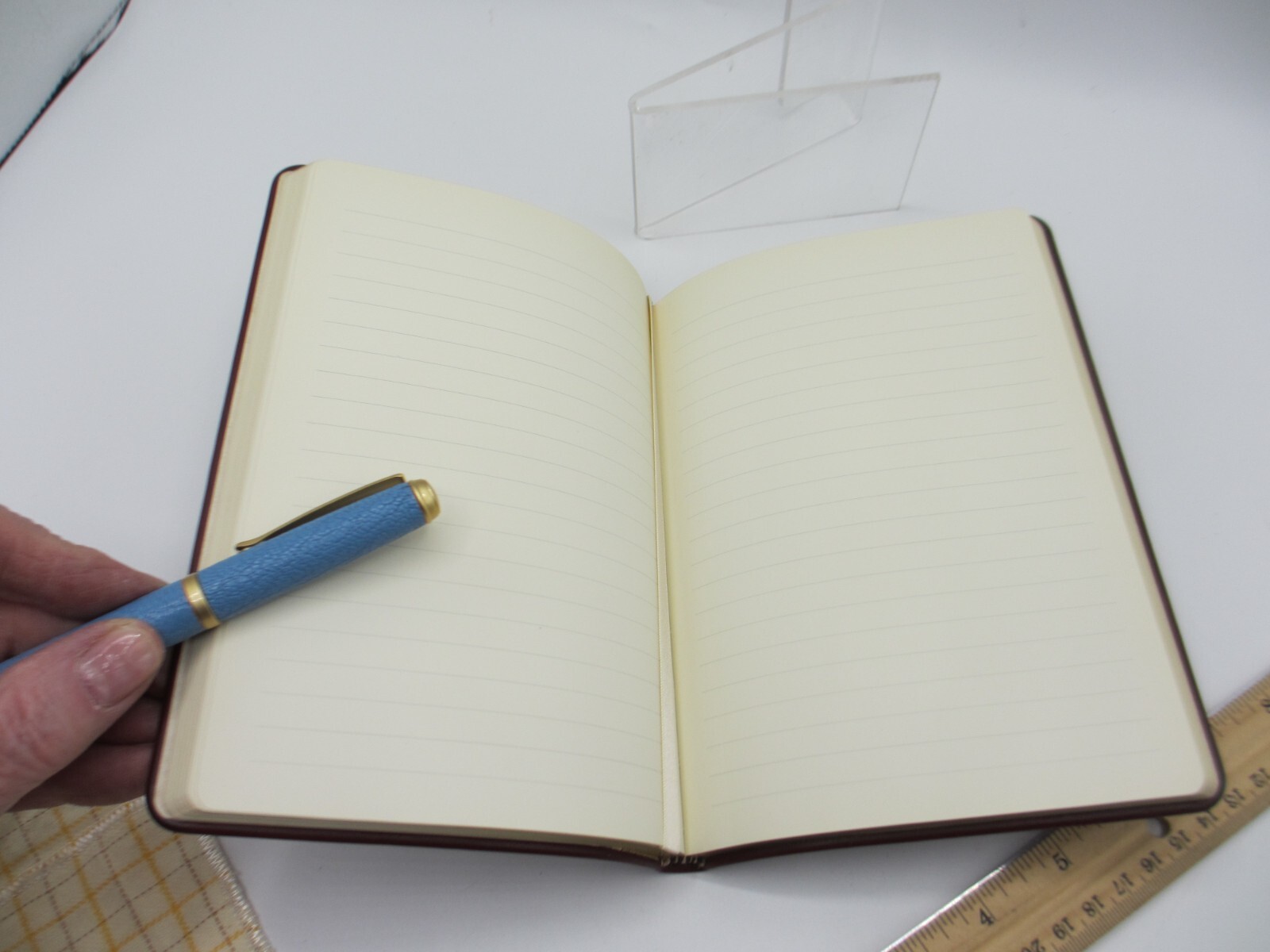 Journal 7″ Leather Soft Cover 224 Lined Pages Graphic Image List$70 Burgundy