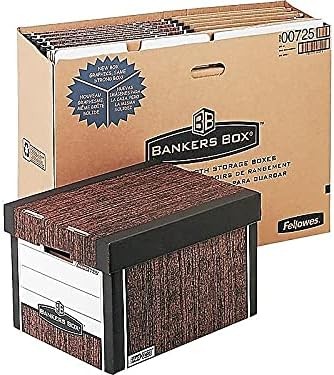 Bankers Box 0072506 R-KIVE Max Storage Box, Letter/Legal, Locking Woodgrain