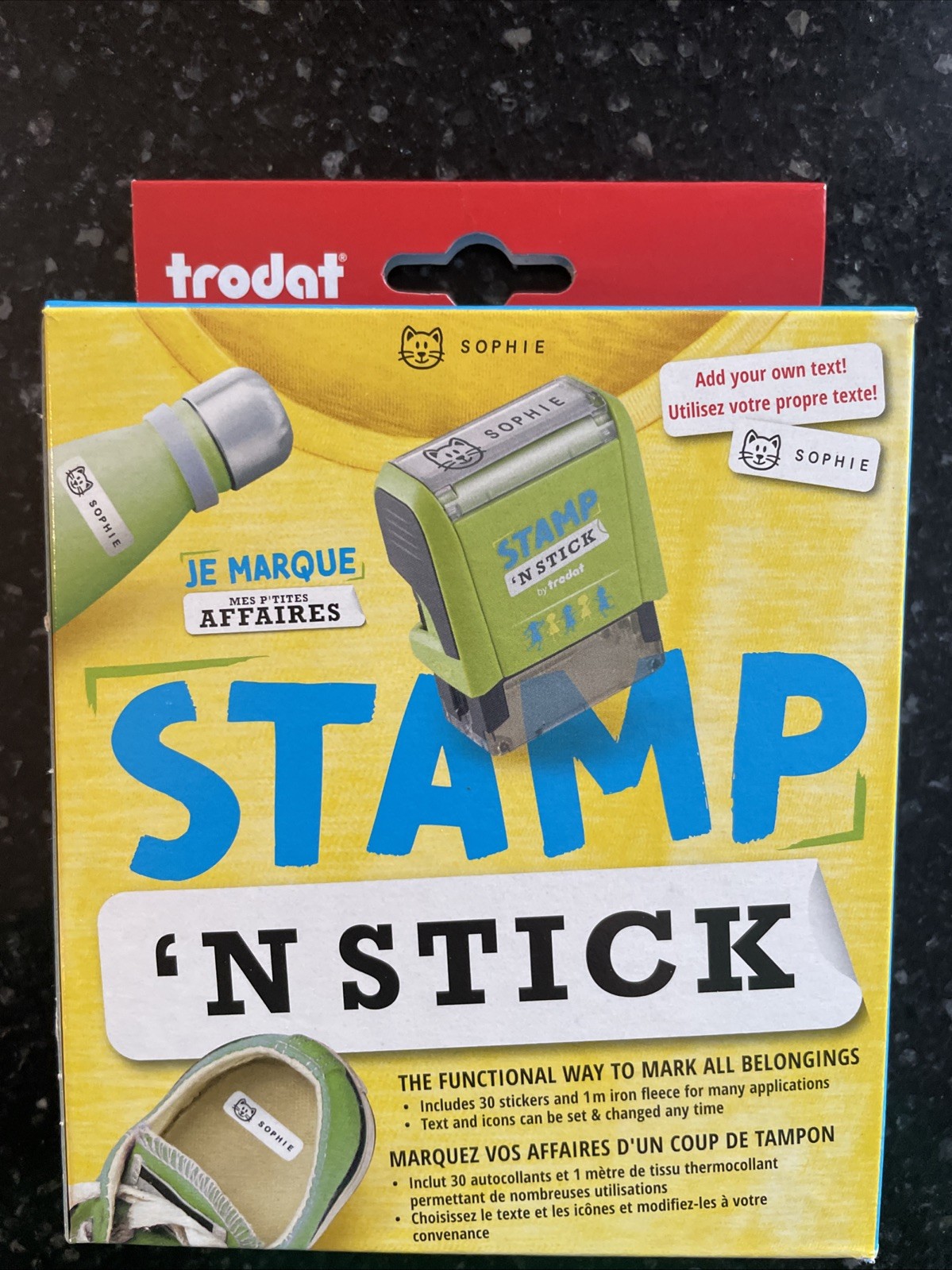 Trodat Stamp ‘N Stick Clothes and Personal Belongings DIY Stamper – NEW