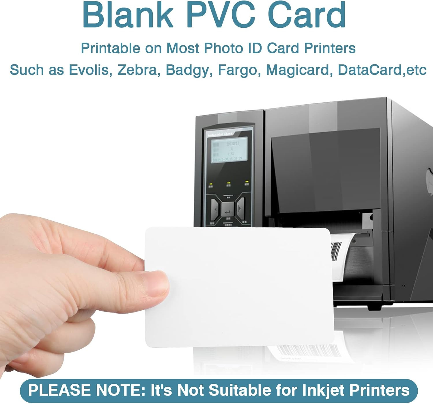 20 Pack Premium Blank PVC Cards, CR80 30 Mil Graphic Quality White Plastic Card