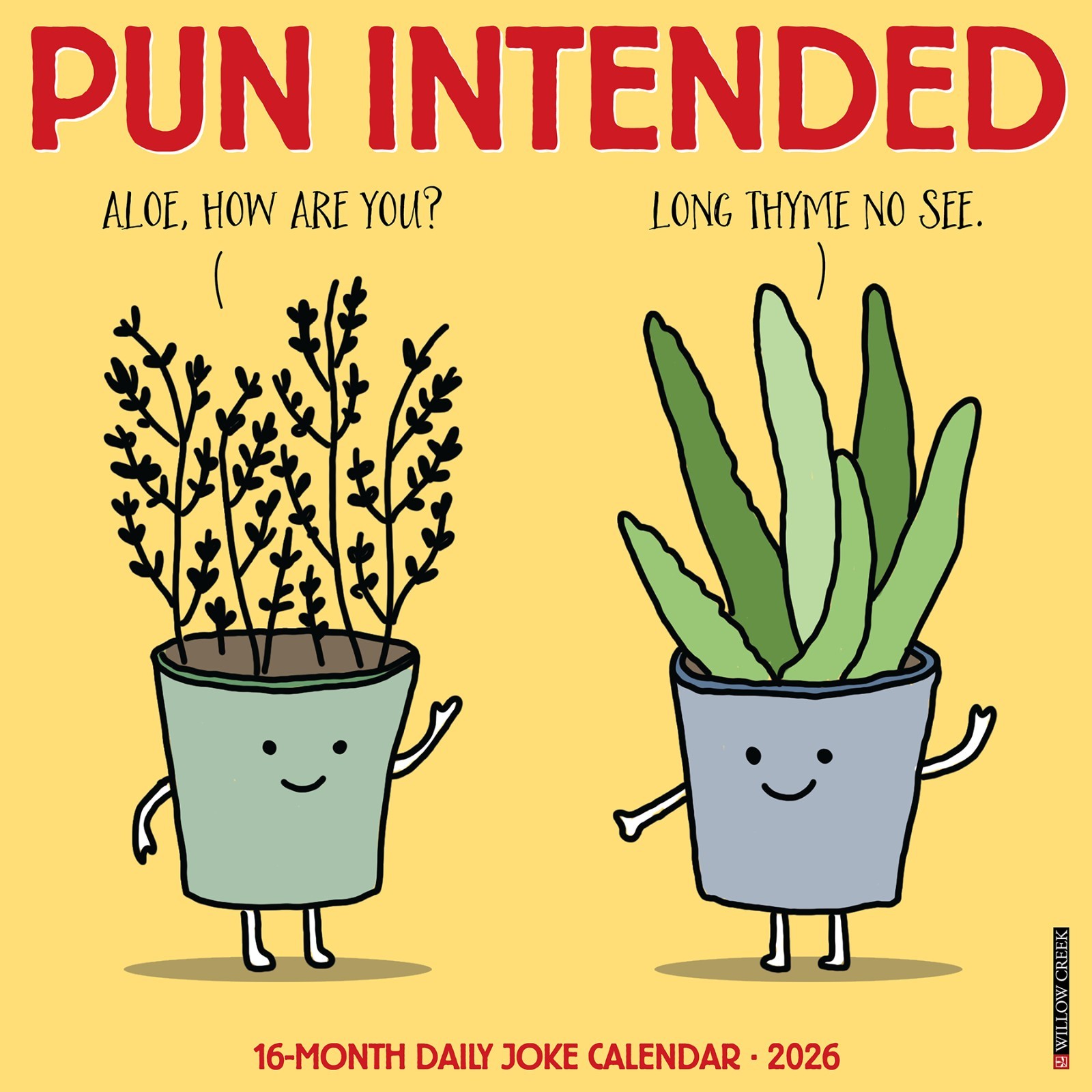 Pun Intended 2026 Wall Calendar (free shipping)