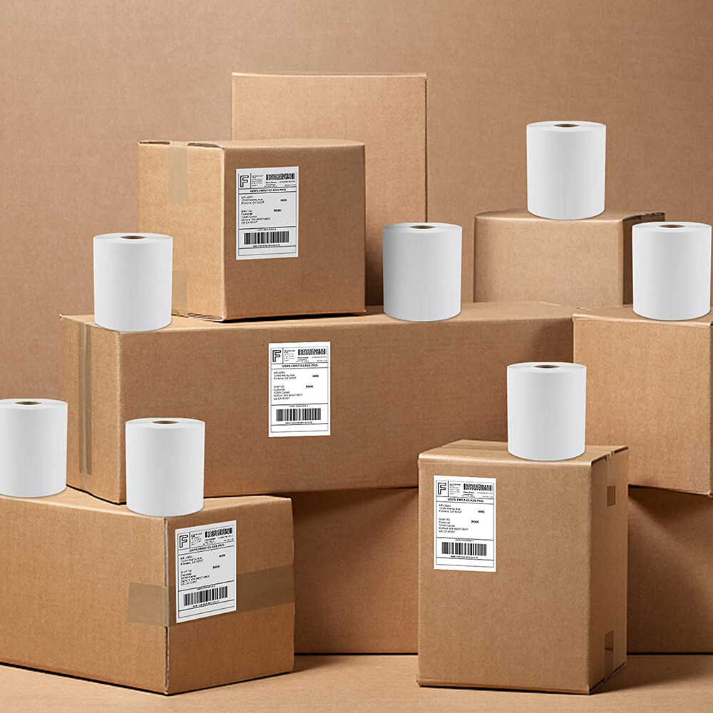 4″ x 6″ Direct Thermal Shipping Labels for Zebra Printers 450 Labels Per Roll US