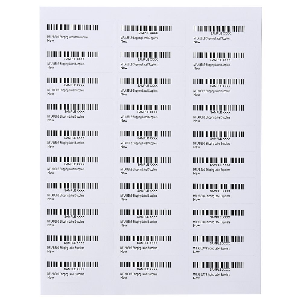 60000 Label ( 2000 Sheets ) 1″ x 2 5/8″ Shipping Adhesive Labels 2.625 x 1 30 UP