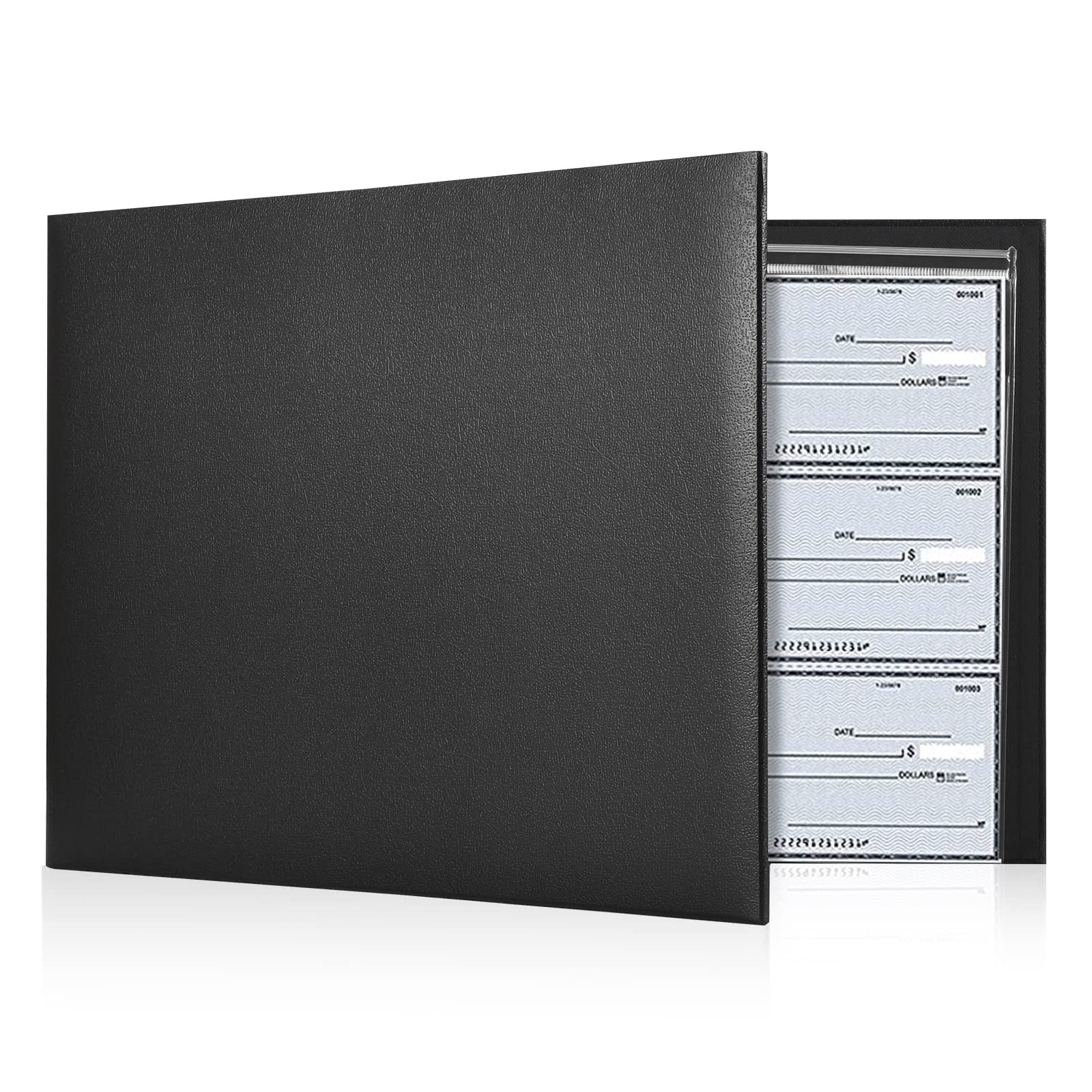 7 Ring Check Binder, 3OnAPage Business Checkbook Holder, 500 Checks Capacity,…