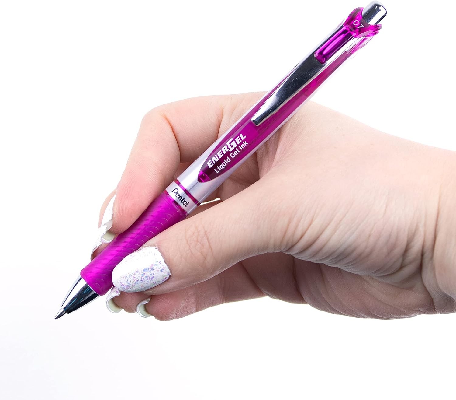 Pentel EnerGel RTX Retractable Gel Ink Pen 0.7mm Medium Magenta