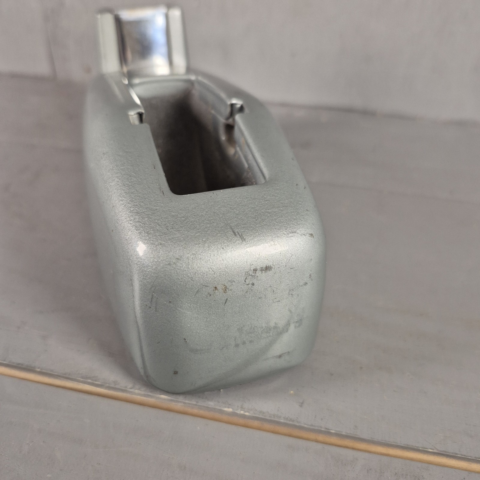 Vtg Scotch Desk Top Tape Dispenser C-20 Industrial Weighted Gray Metal 3M