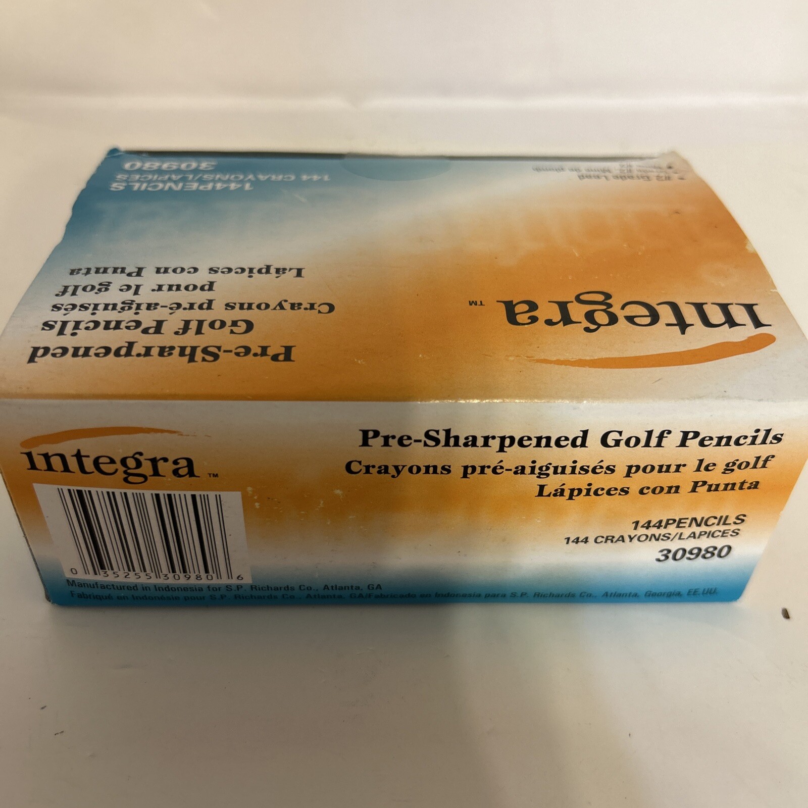 Golf Pencil, 3-1/2-Inch Pre Sharpened, 144/Box, Yellow (30980) #2 Grade Lead new