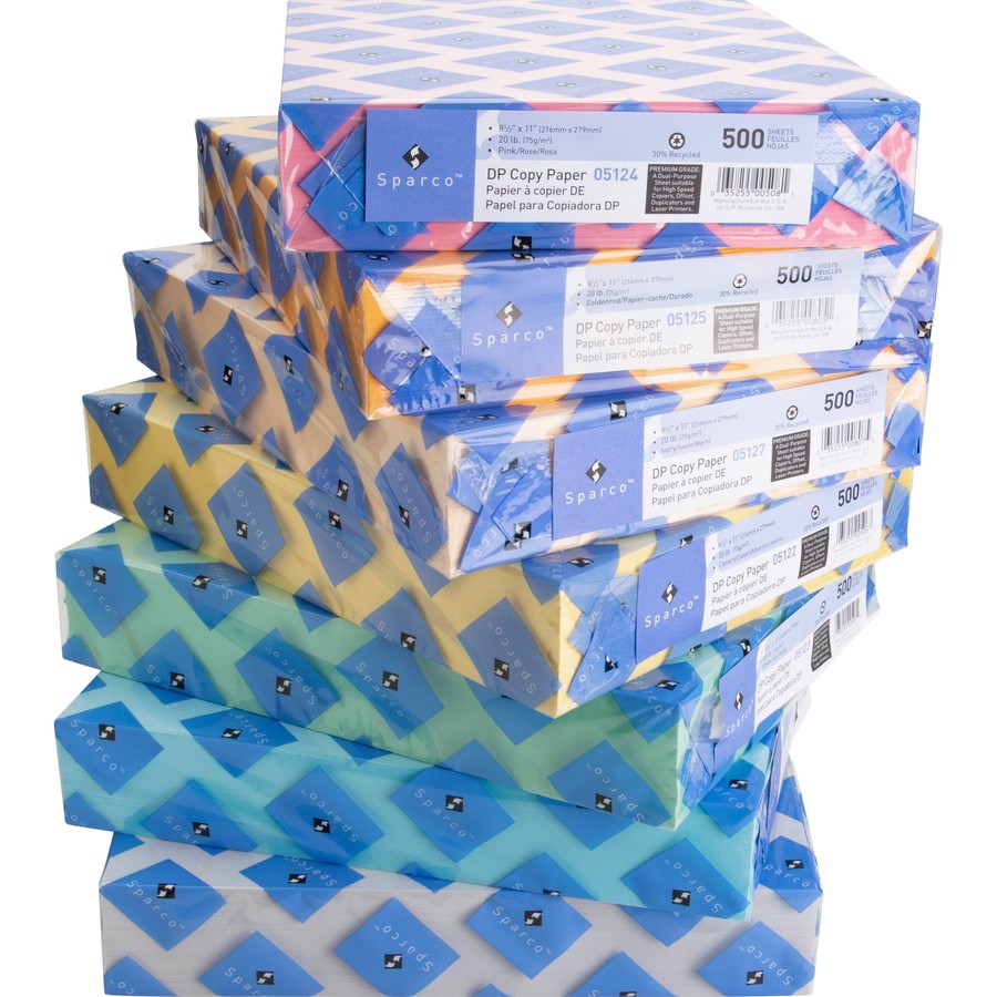 Sparco SPR05121 Premium Pastel Copy Paper 8.5×11 Blue 20lb