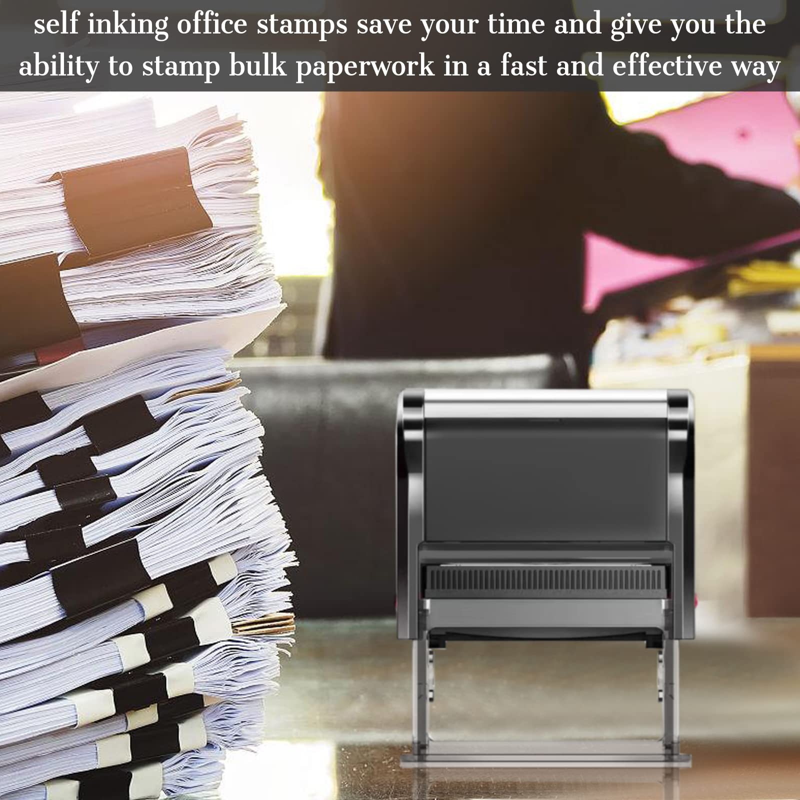 Self Inking Top Secret Stamps Rubber Privacy Stamp Confidential Stamps Classi…