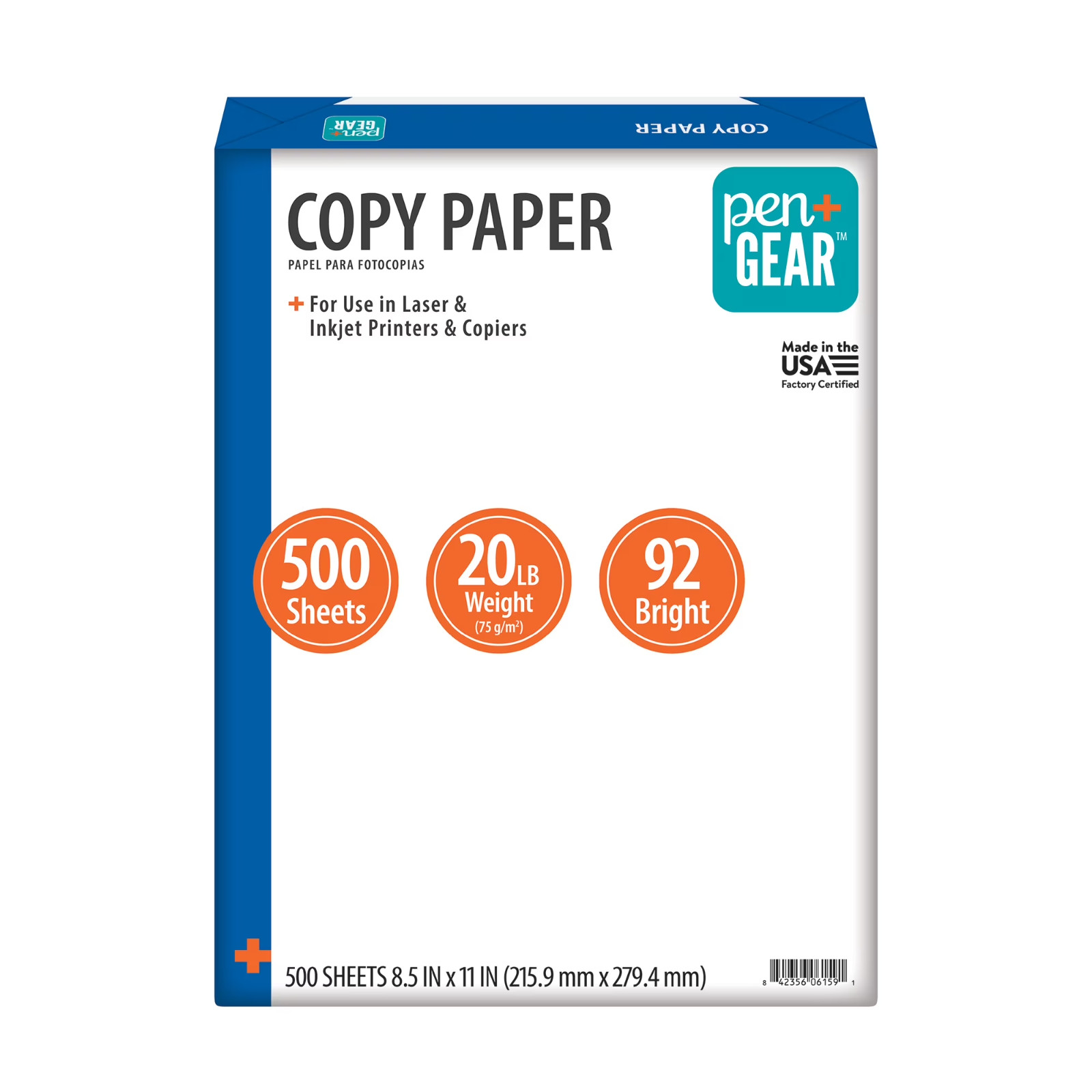 Pen Gear Standard Copy Paper – 500 Sheets