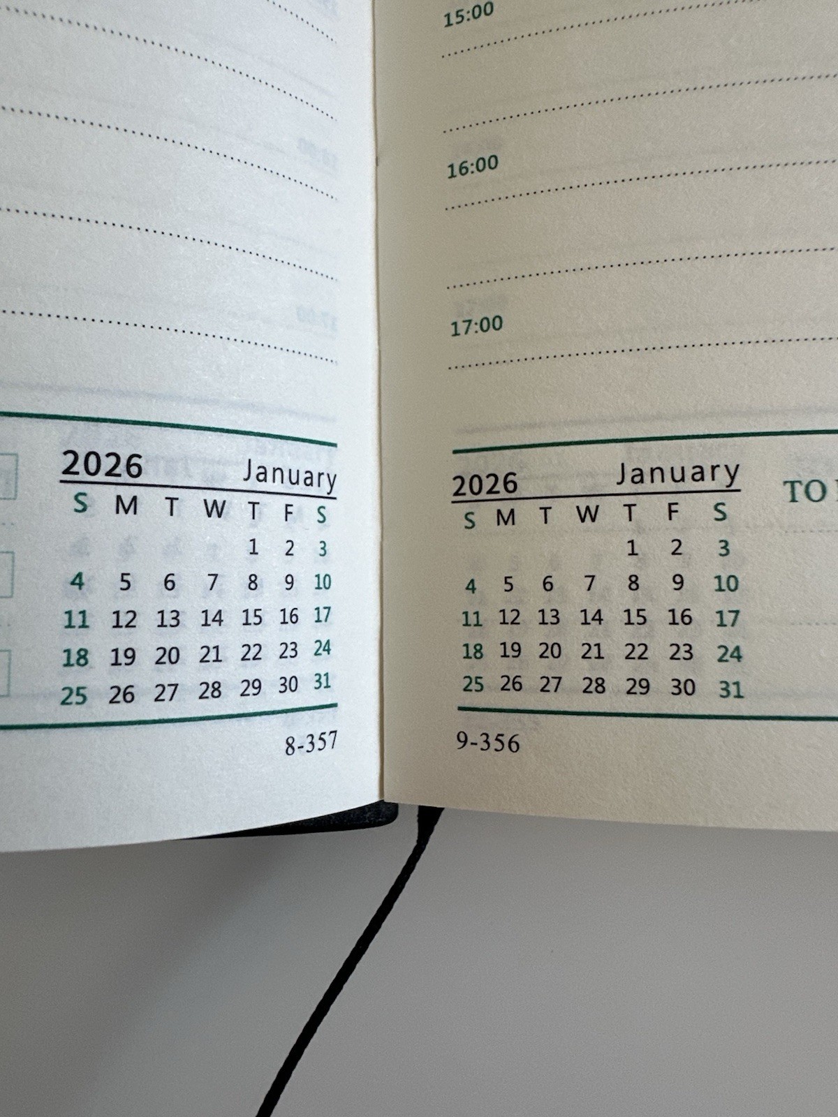 2026 A5 Planner Notebook – 400 Pages, Chinese/ English, Faux Leather
