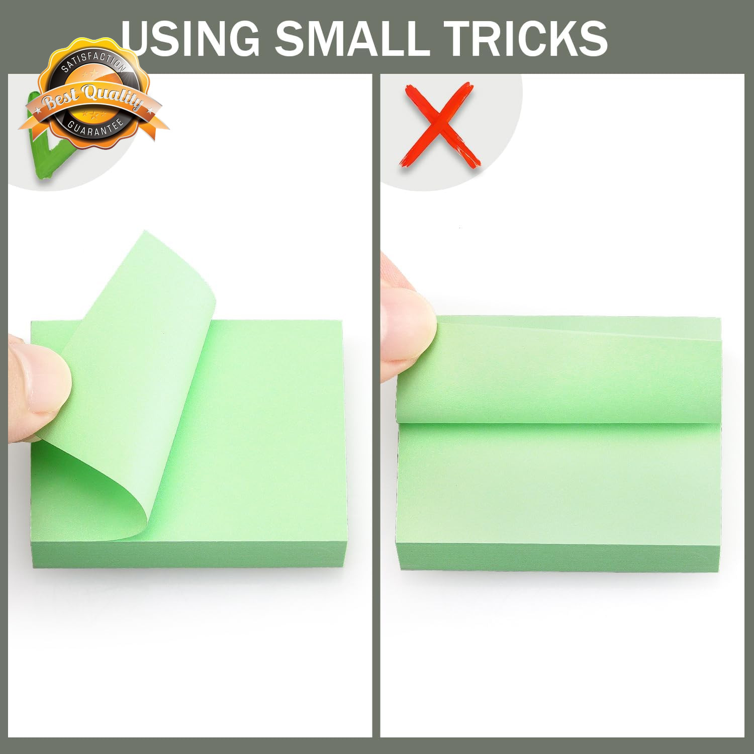 Sticky Notes 1.5 x 2 Inch 20 Pads 100 Sheets Multi Color 10 Pack