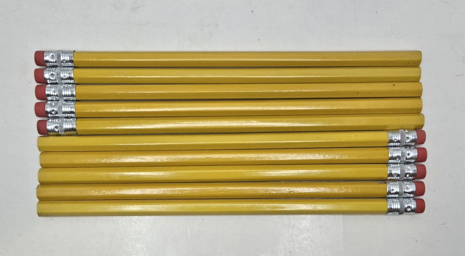 Alco 2004 Number 2 HB Lead Yellow Pencils Real Wood Barrels With Pink Easer New