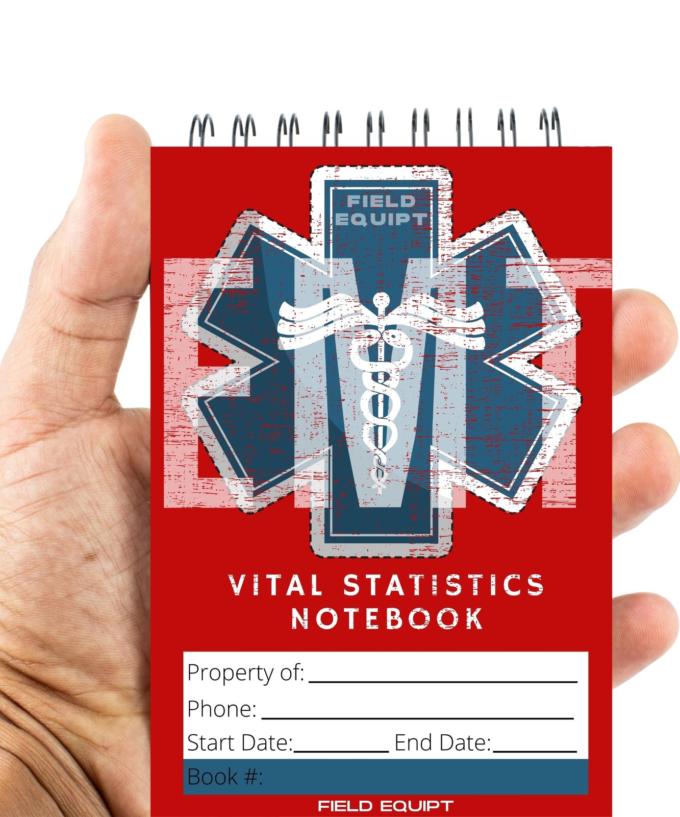 Field Equipt EMT Vital Statistics Notepad – 6 Pack Vitals Notebook For Red