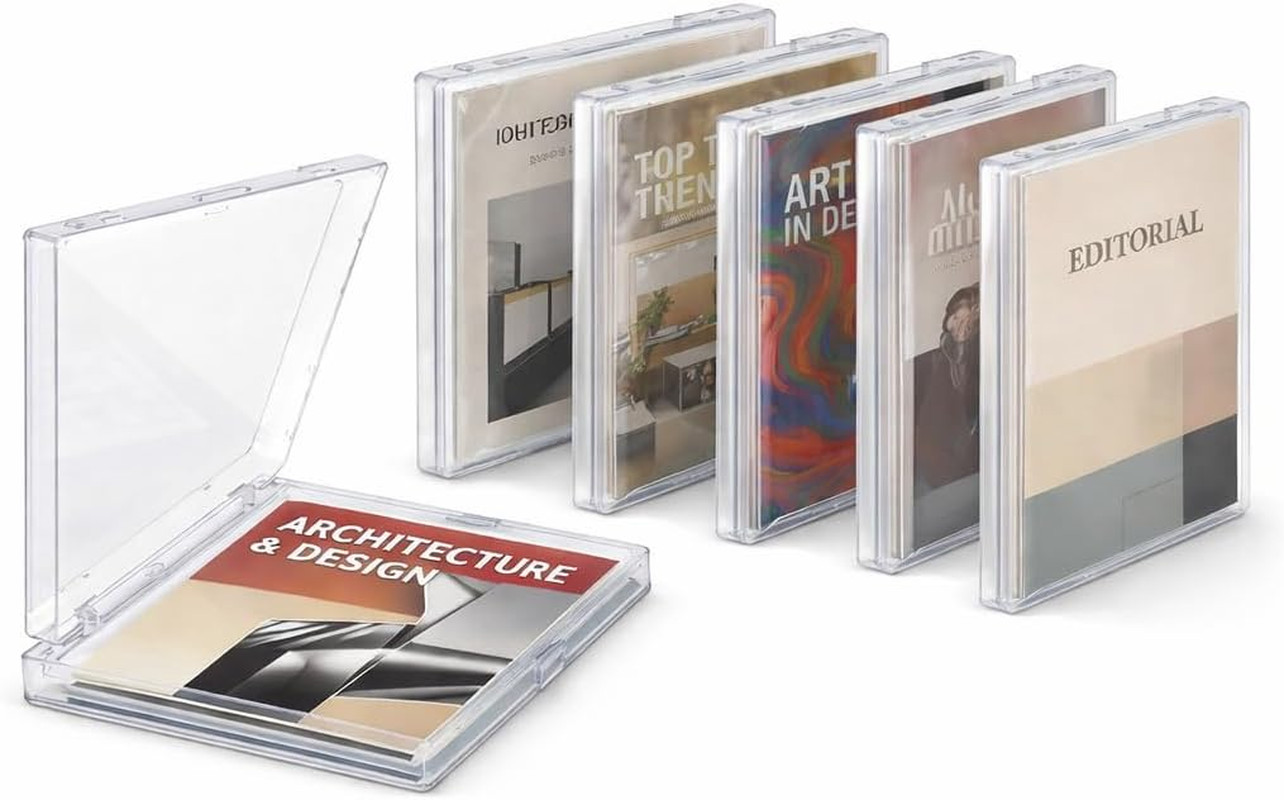 ® 6PCS Magazine Protectors for Collectors: Stackable Acid-Free Hard Storage Hold