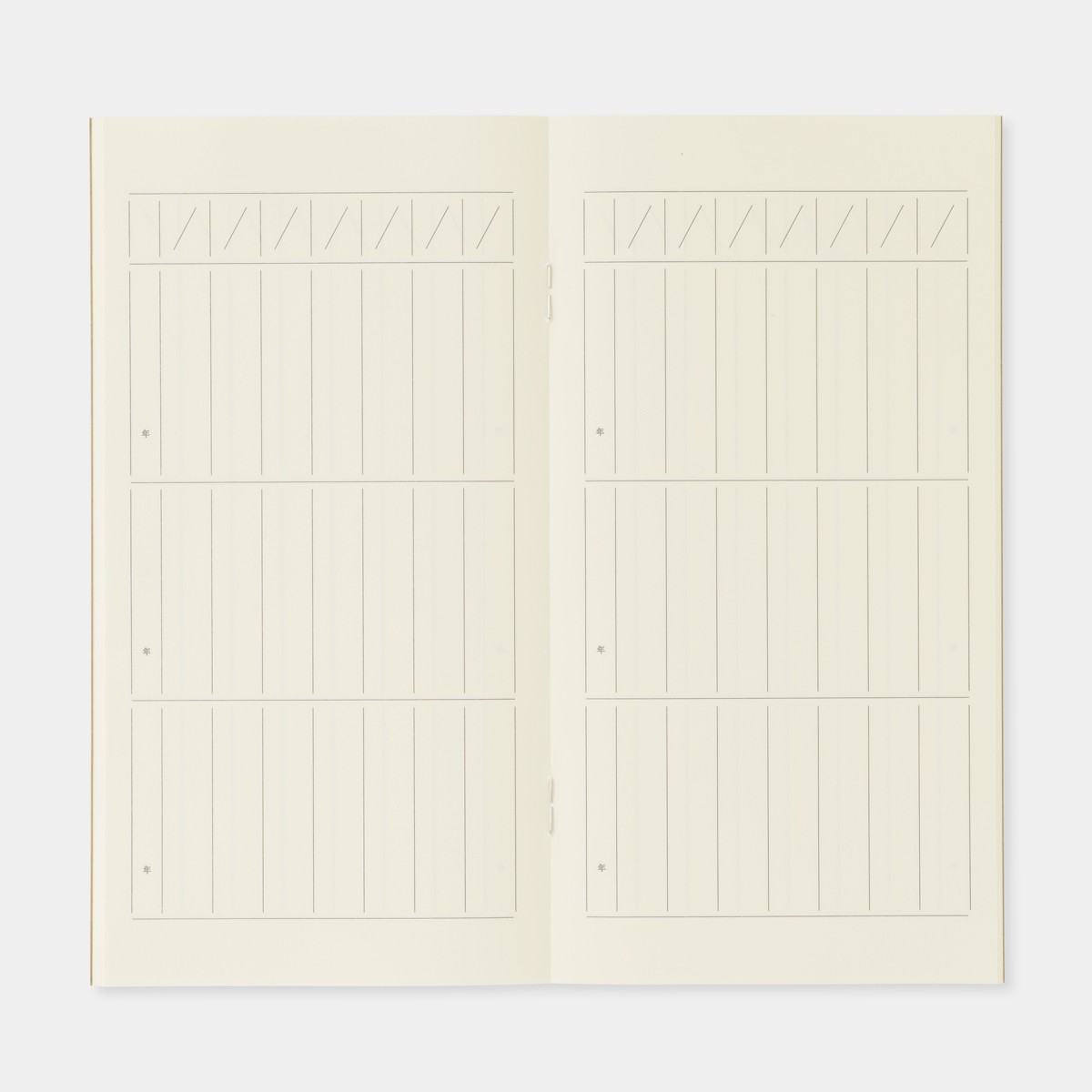 Traveler’s Notebook Refills Mizushima Adult One-Line Three-Year Diary Refill