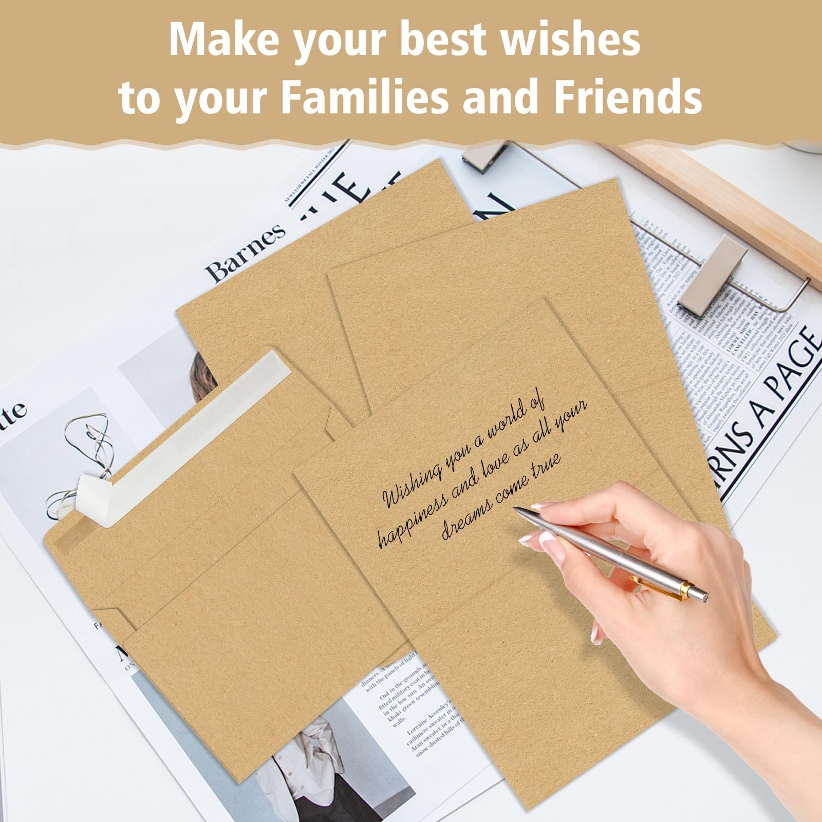 Brown Invitation Cardstock – 5×7 Blank 5X7, Cards and Envelopes