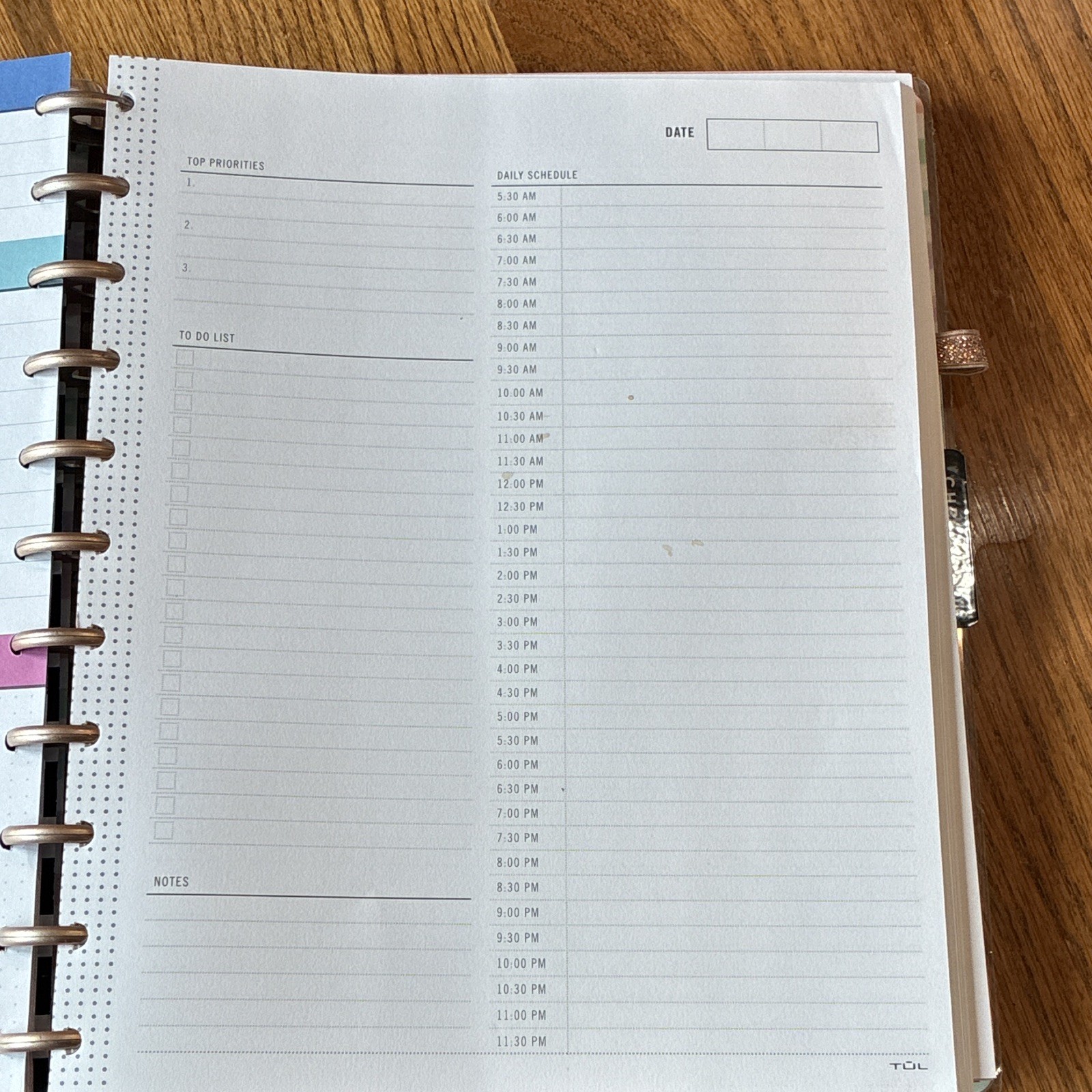 The Happy Planner Teacher Disc-Bound Planner Organizer w/ Daily Schedule & Notes