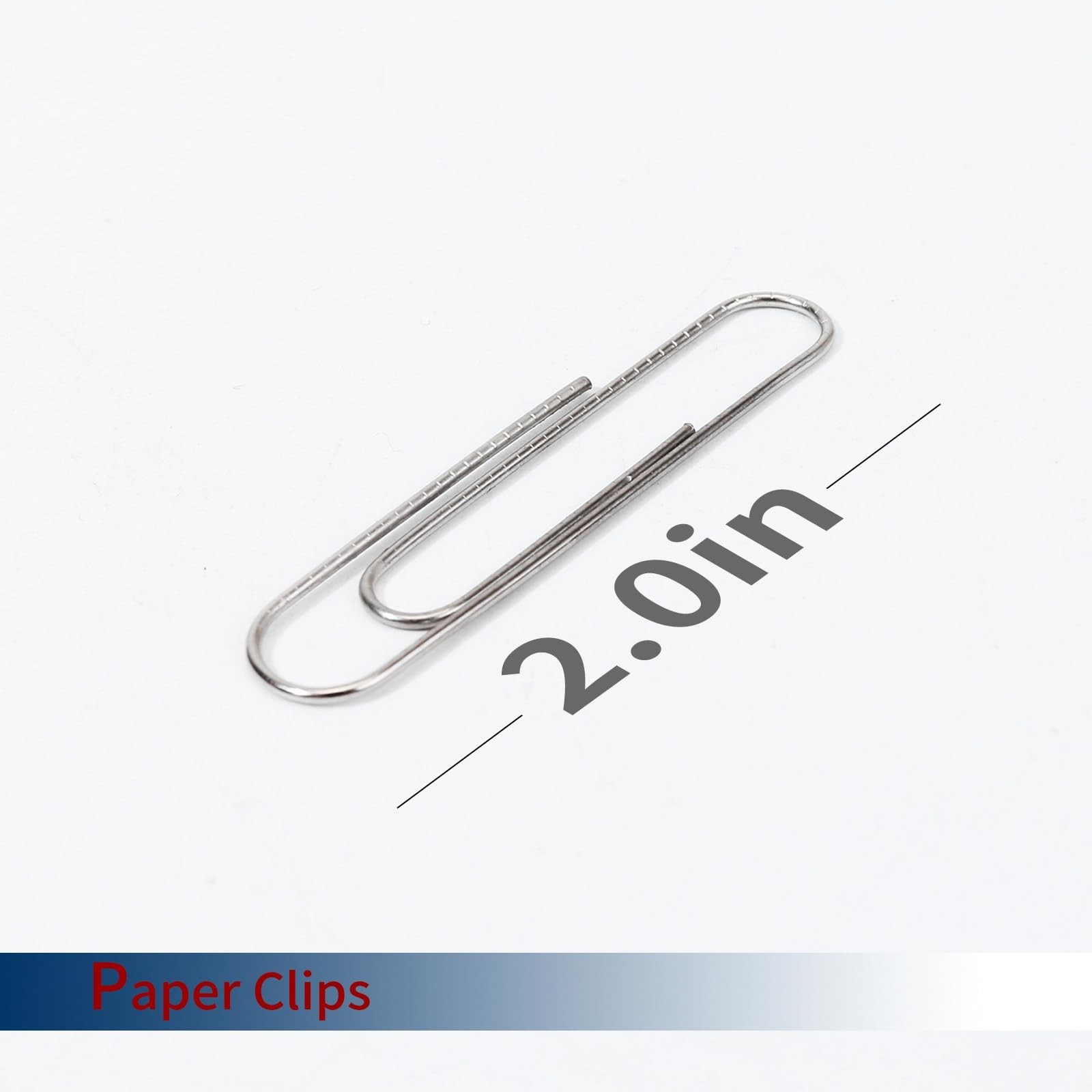 Jumbo Silver Paper Clips – 1000 Count (10 Boxes of 100) – Standard Size 2.0in –