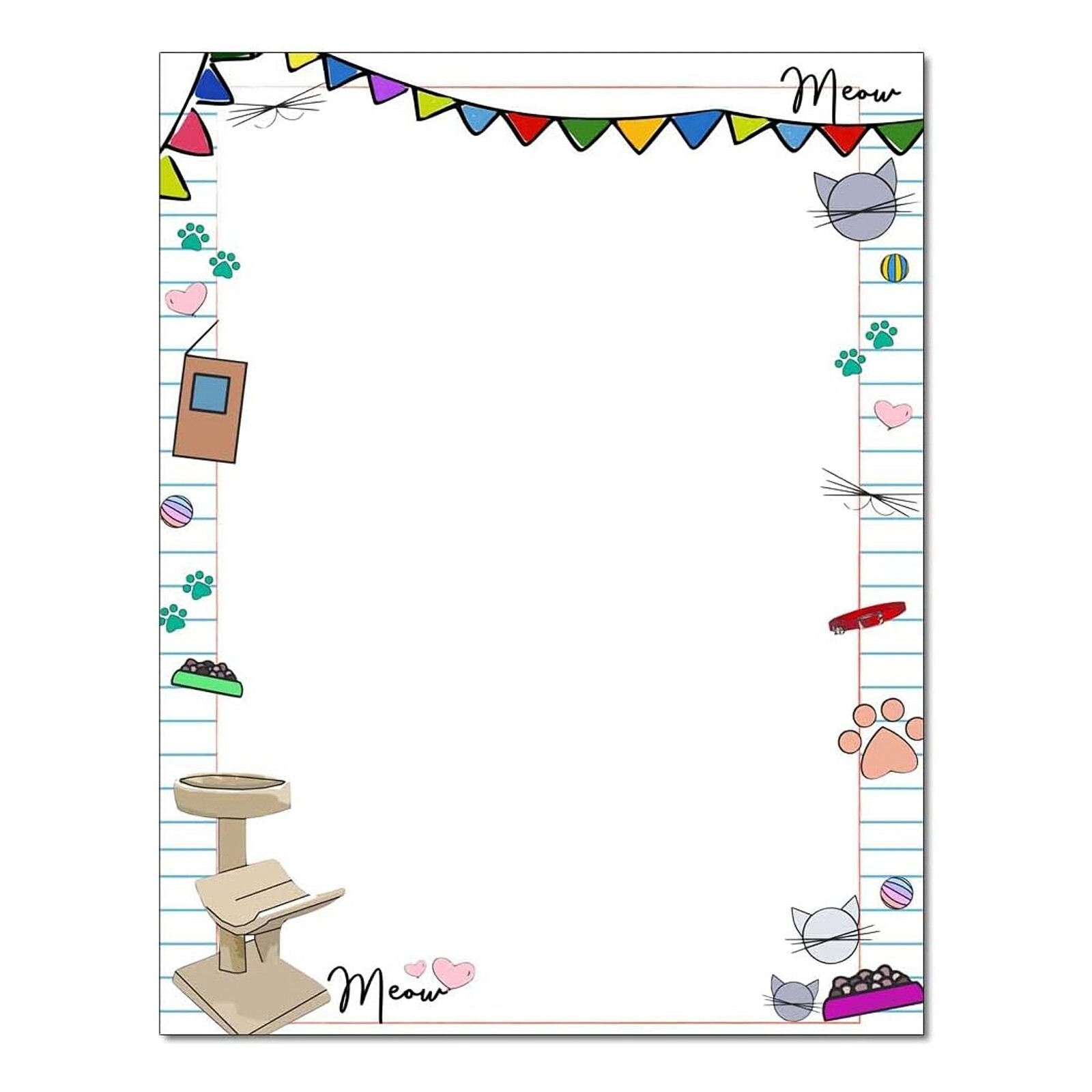 Meow Letterhead Laser & Inkjet Printer Paper – 25 Sheets (olh594)