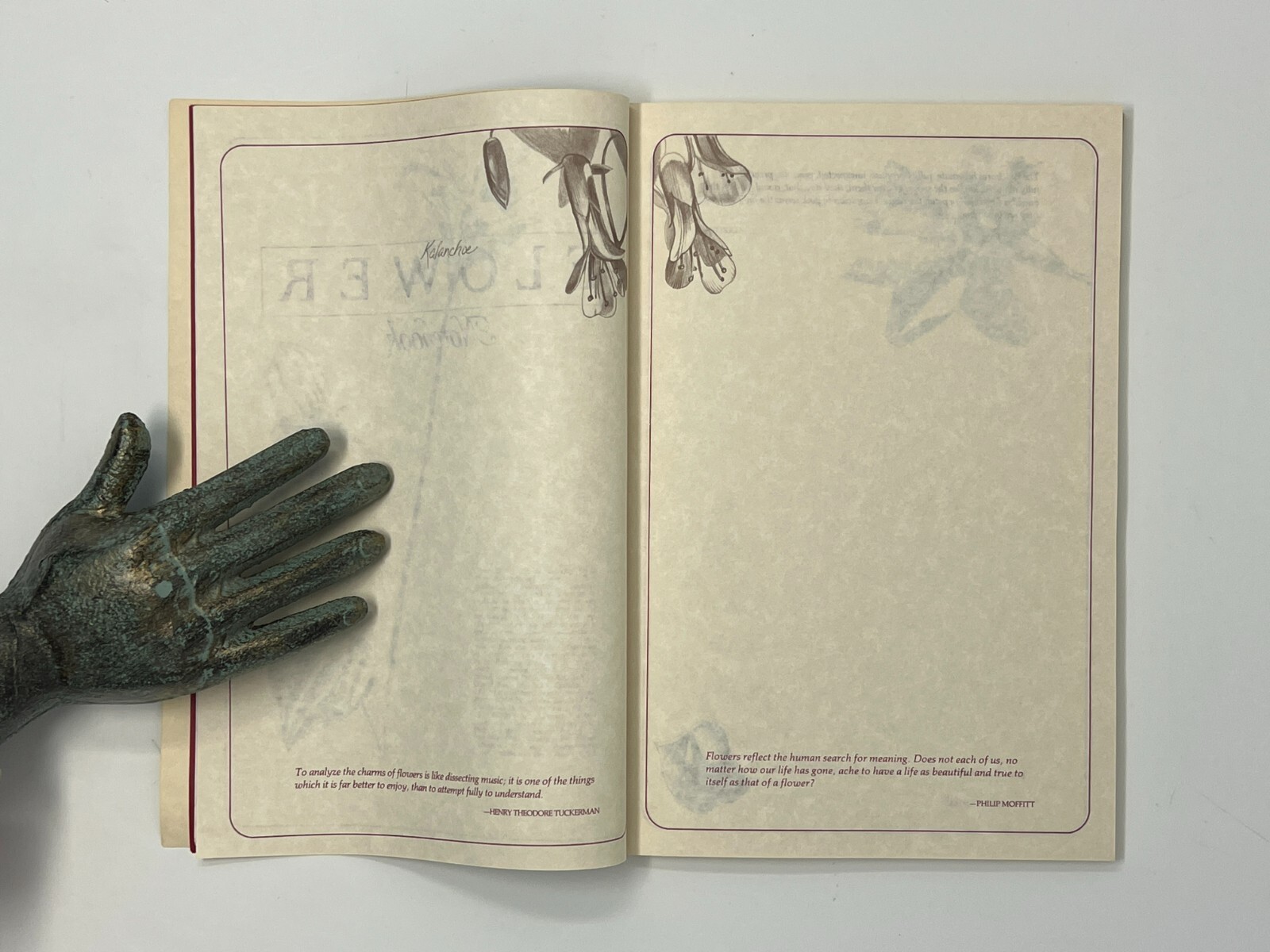 Flower Notebook: Illustrated Journal w/ Space for Notes – 1985 PB Running Press