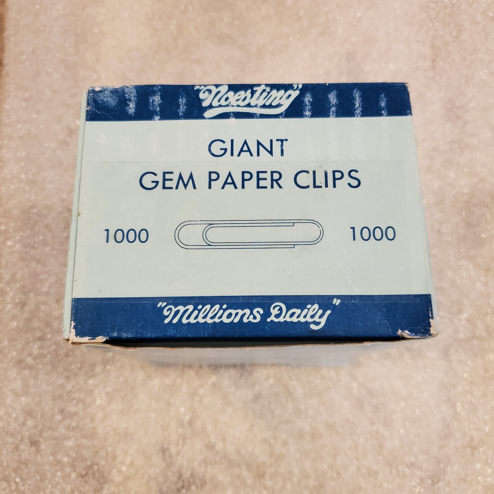 NOESTING Giant GEM Metal Paper Clips Millions Daily ( OEM )