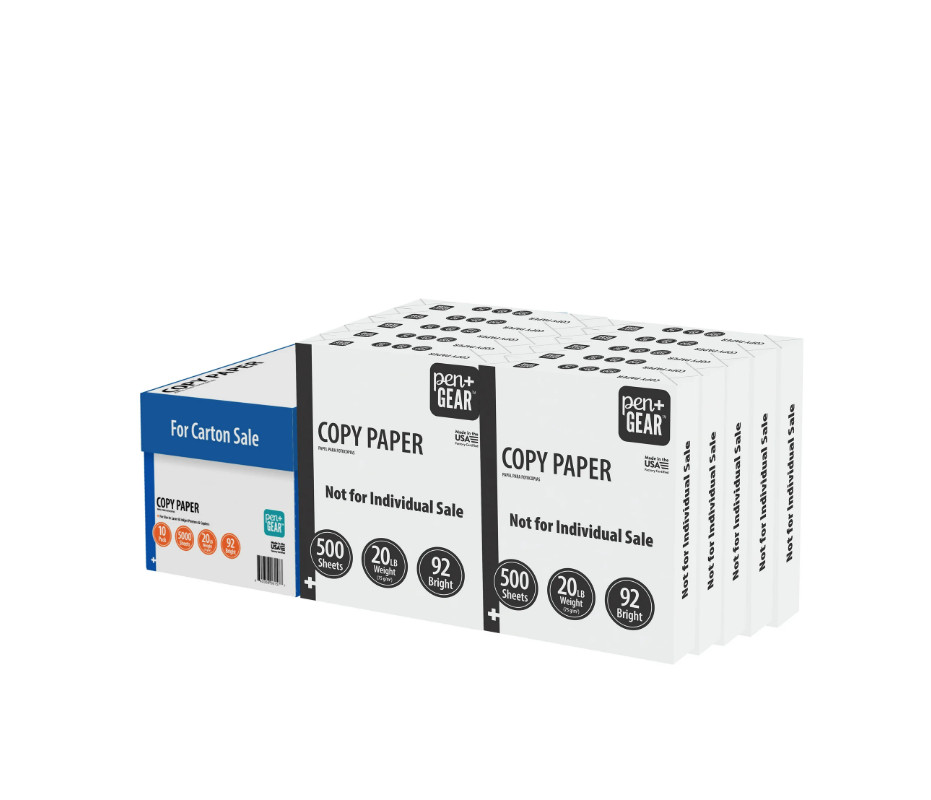 Case Copy Printer Printing Paper 8 1/2 x 11 Letter Size 10 Reams 5000 Sheets
