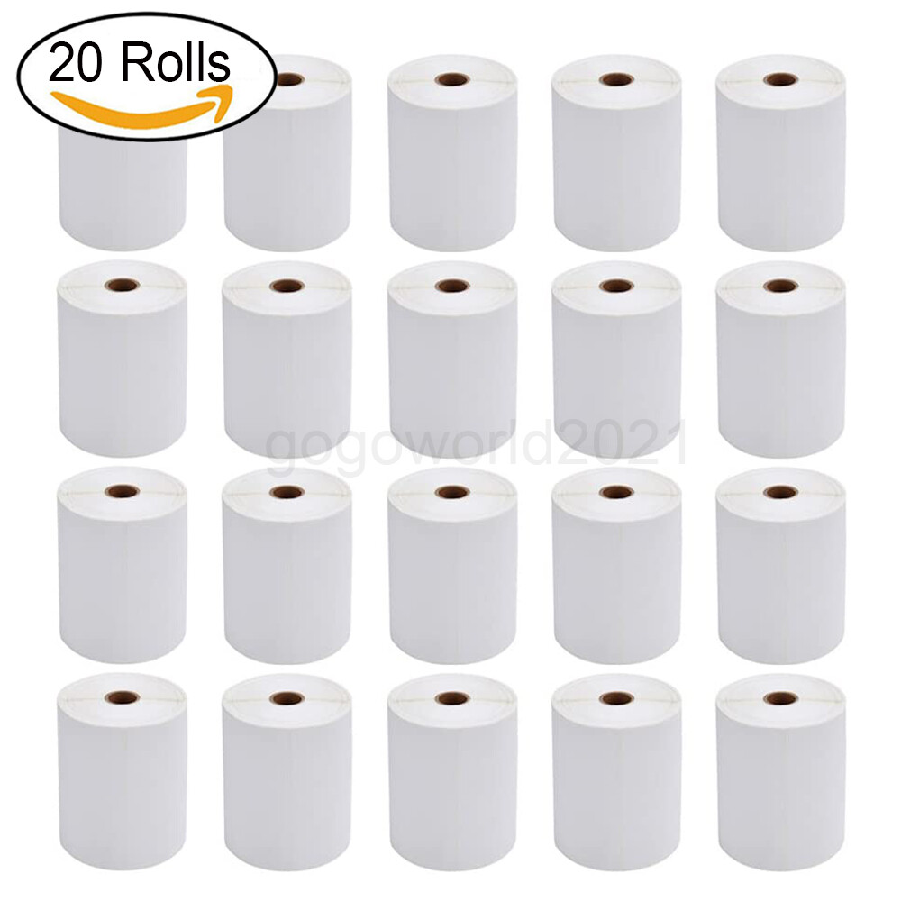 20 Rolls 4×6 Direct Thermal Shipping Labels – 250 Per Roll – 5000 Labels USA